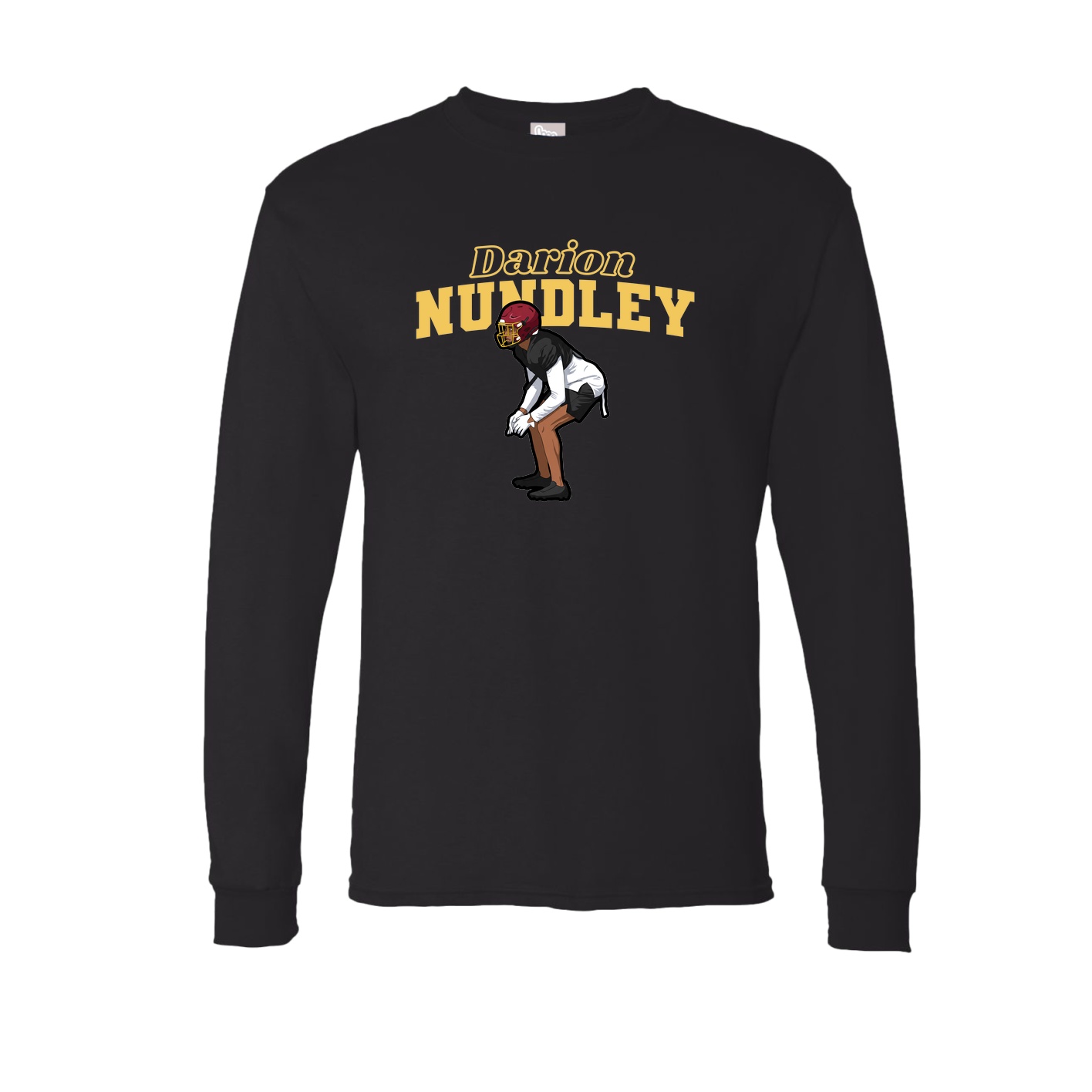 Long Sleeve Tee — Name Arch in Black