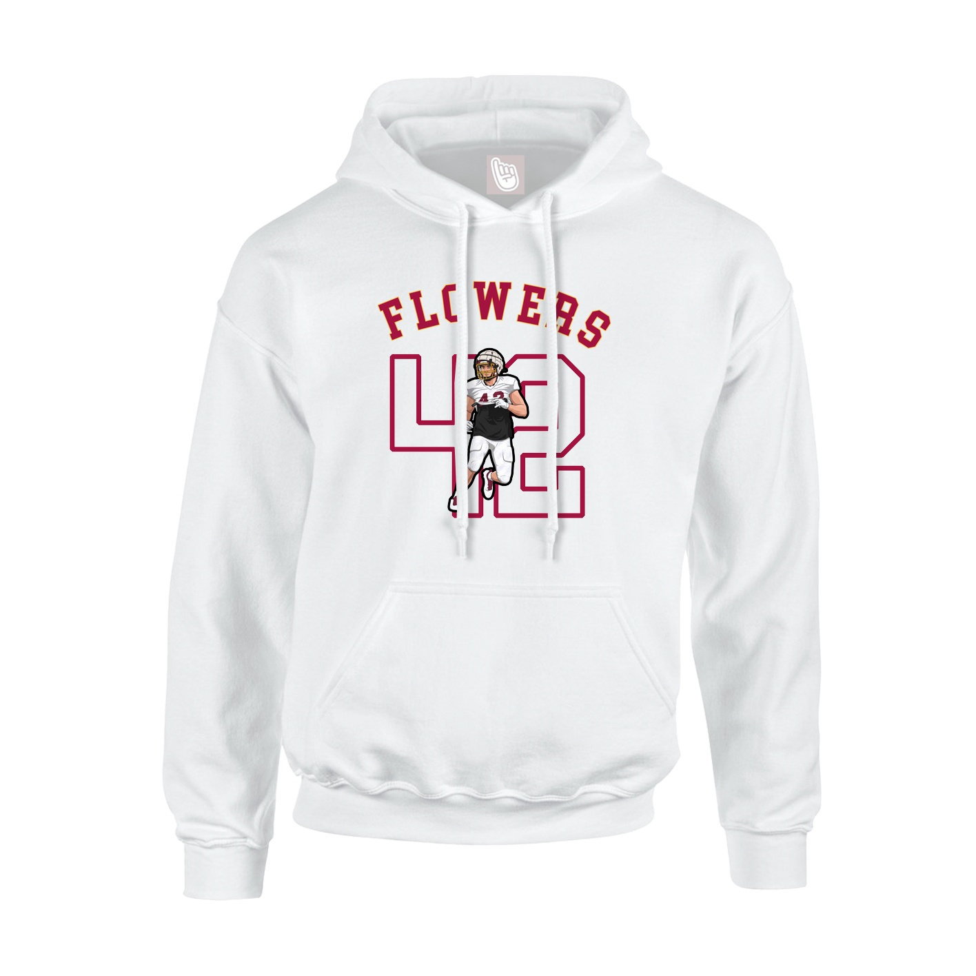 Youth Hoodie — Shirsey Arch in White