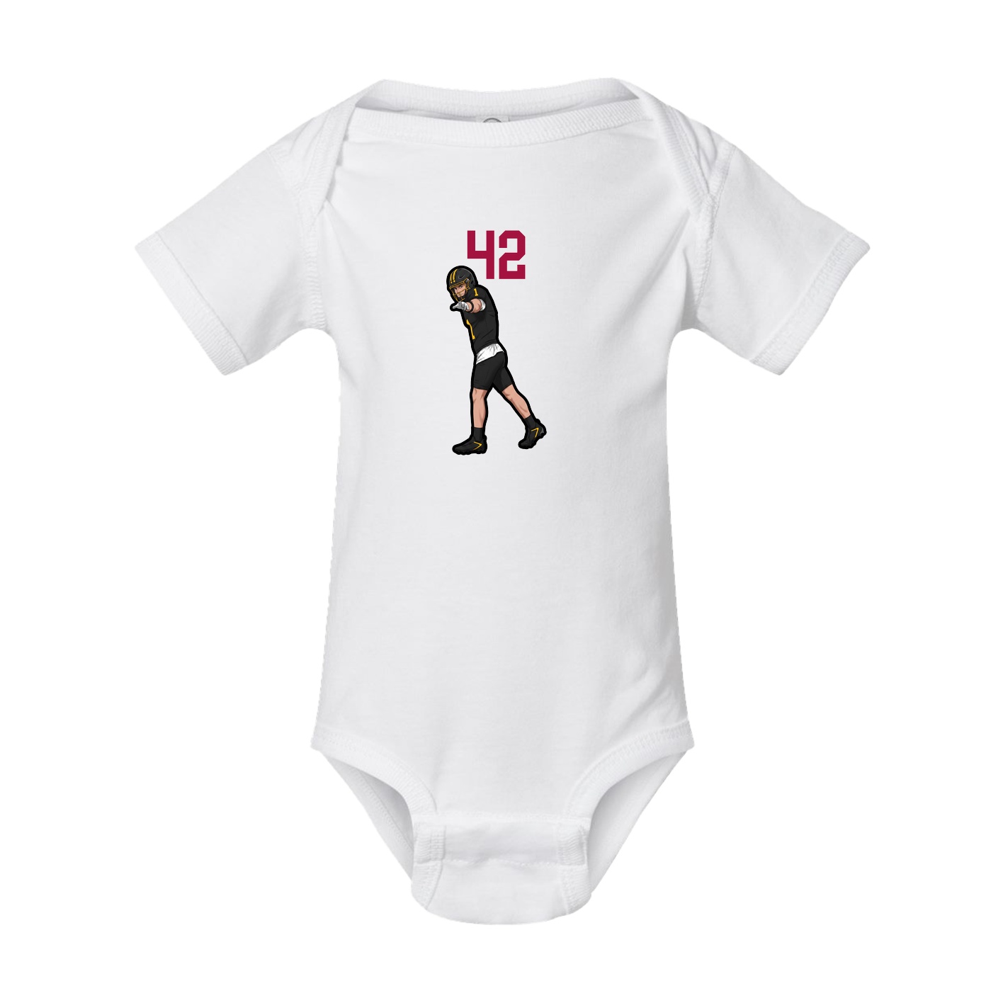 Baby Onesie — Number Top in White