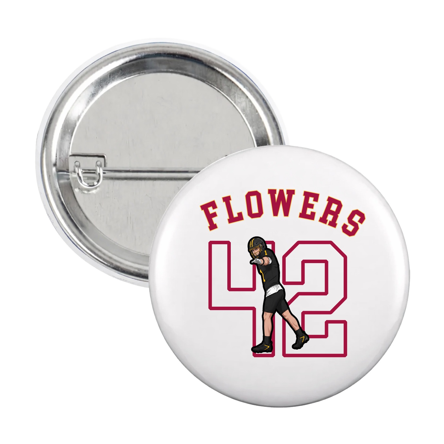 Game Day Button — Shirsey Arch in White