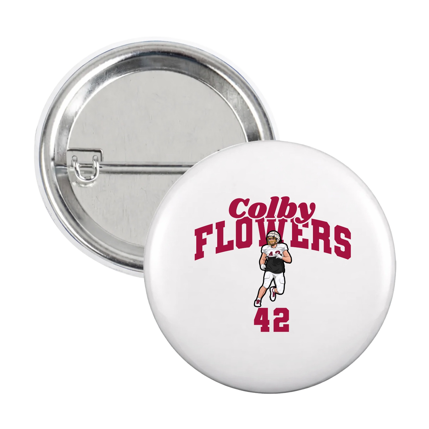 Game Day Button — Signature Arch in White