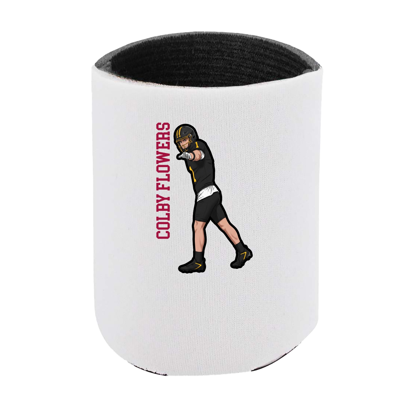Can Holder — Name Vertical in White