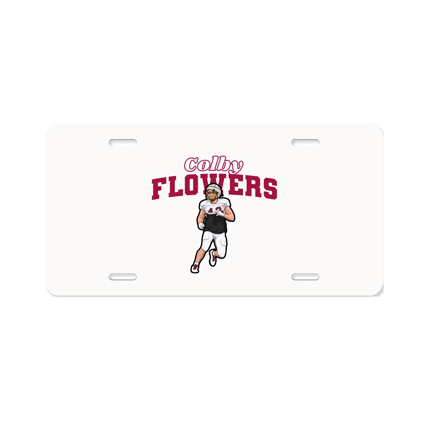 License Plate — Name Arch in Classic