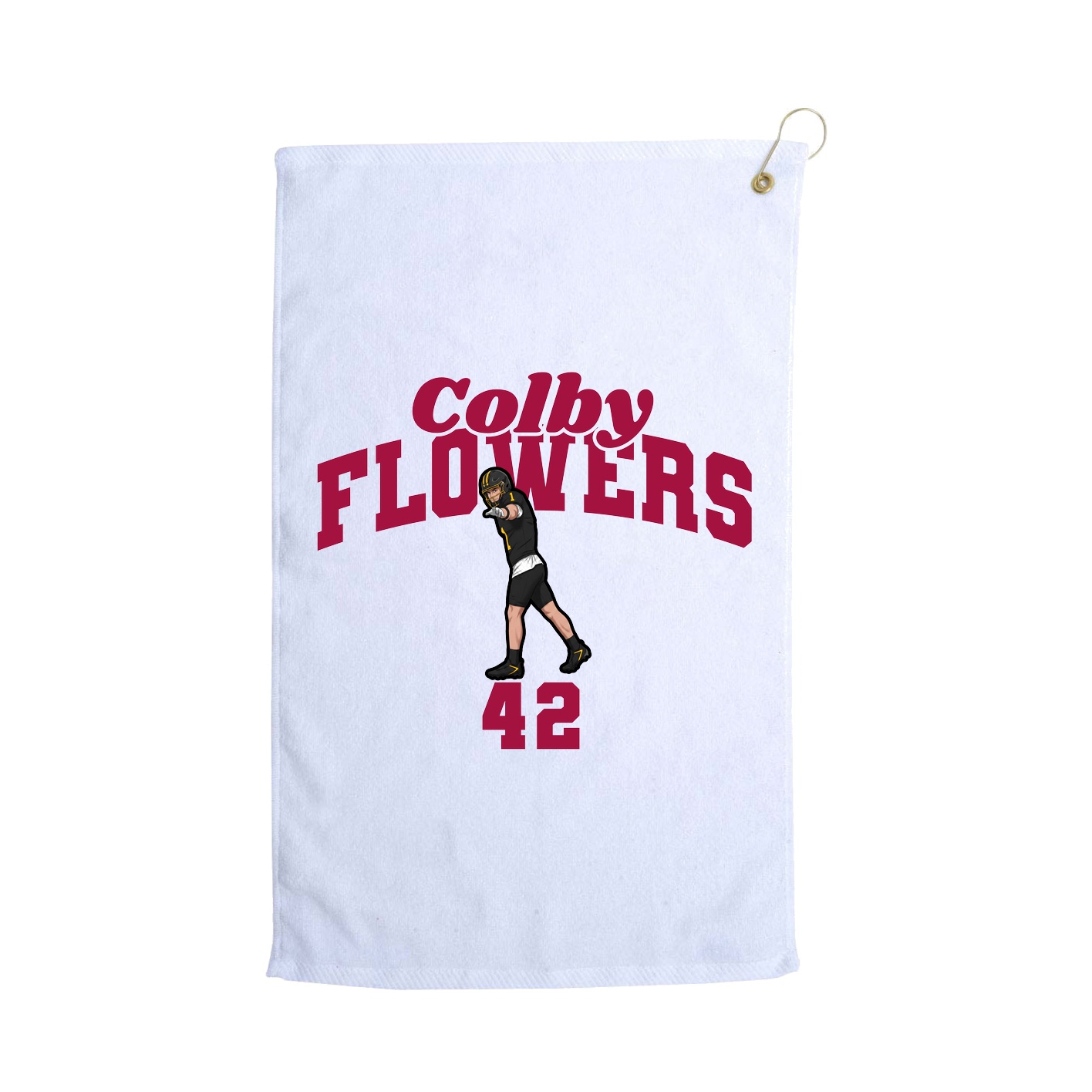 Golf Towel — Signature Arch in White