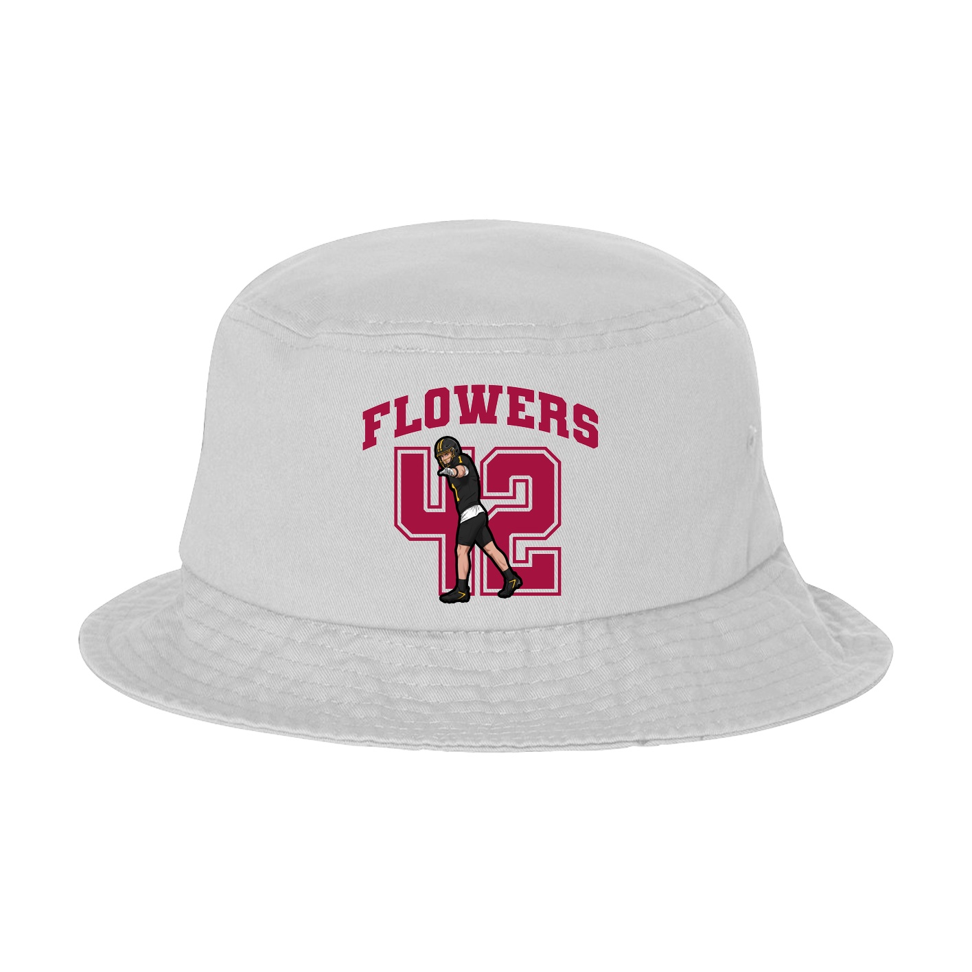 Bucket Cap — Number in White