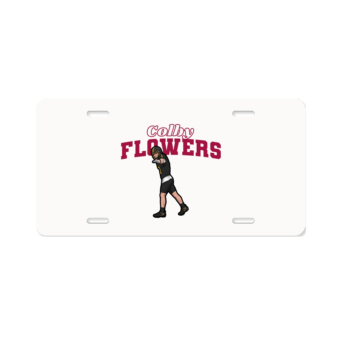 License Plate — Name Arch in Classic