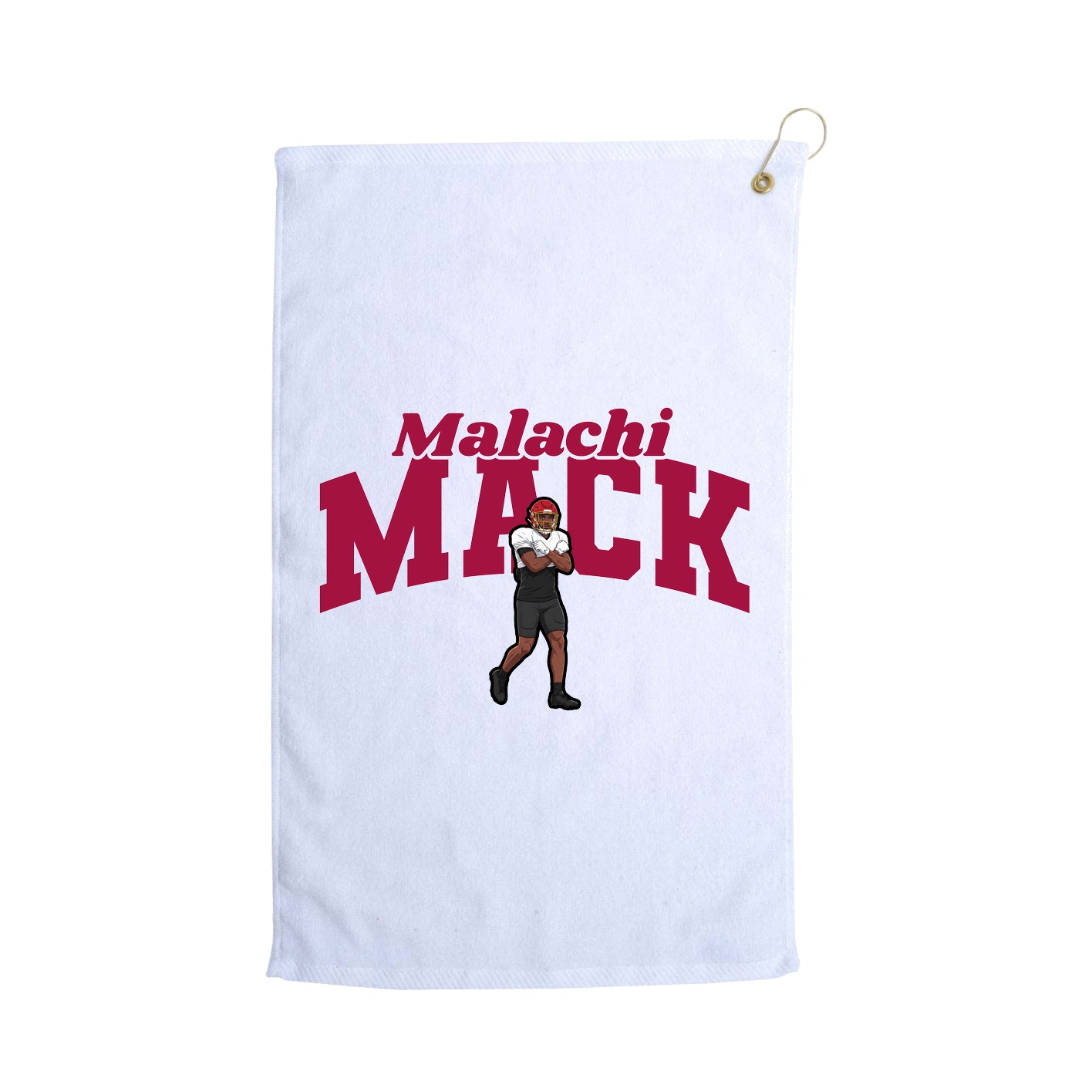 Golf Towel — Signature Arch in White