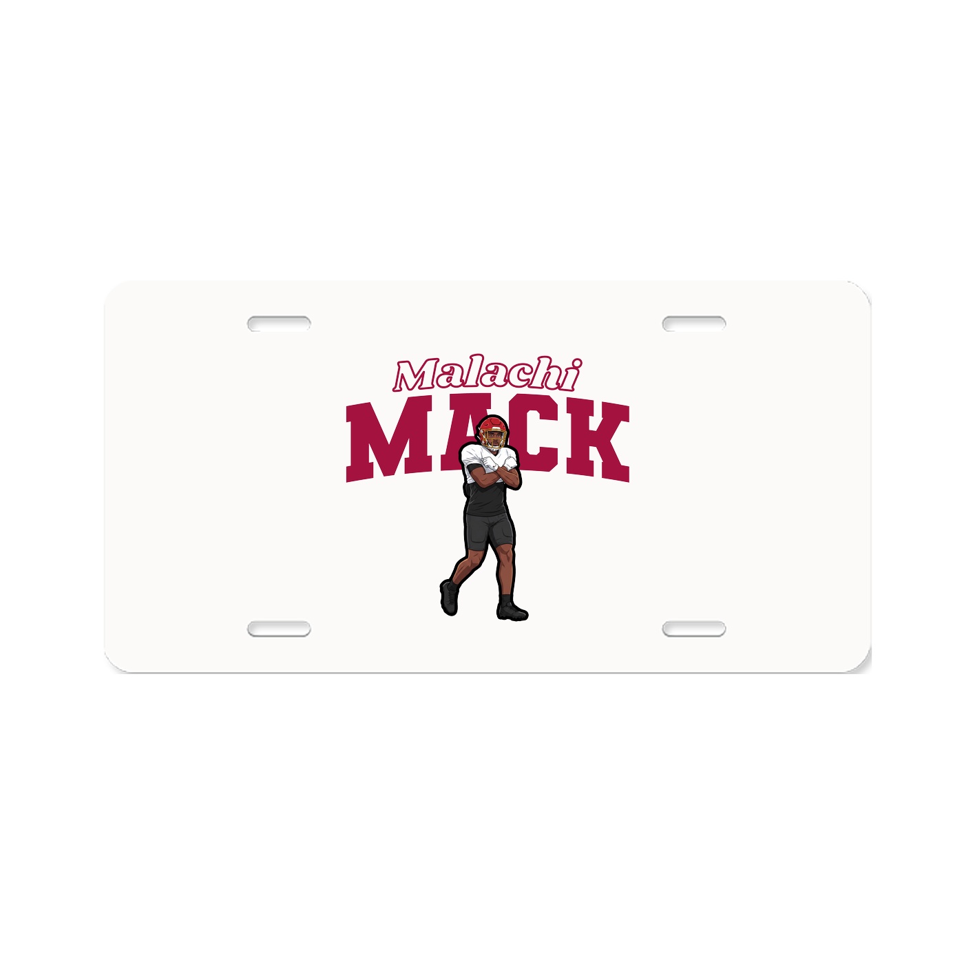 License Plate — Name Arch in Classic