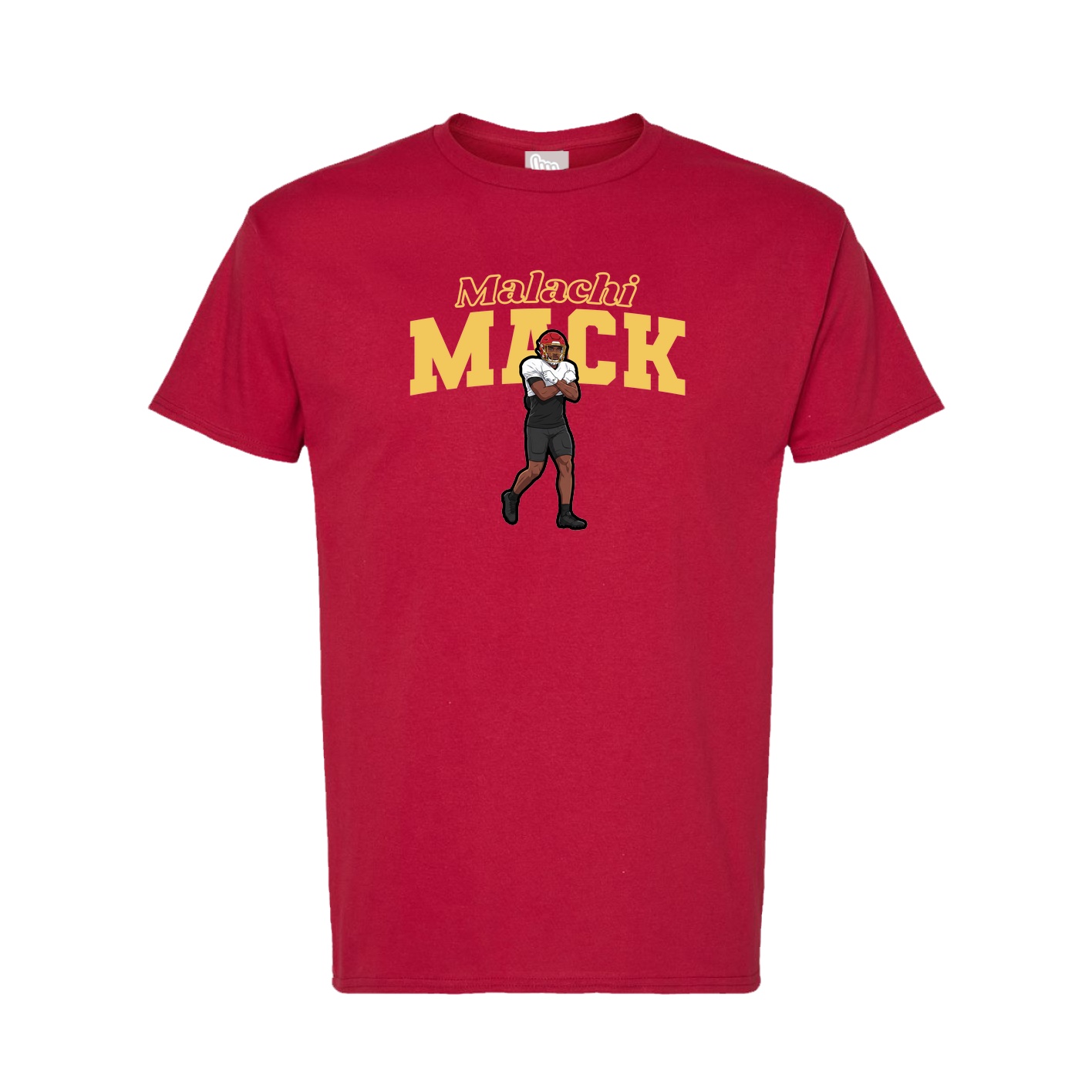 Tee — Name Arch in Crimson