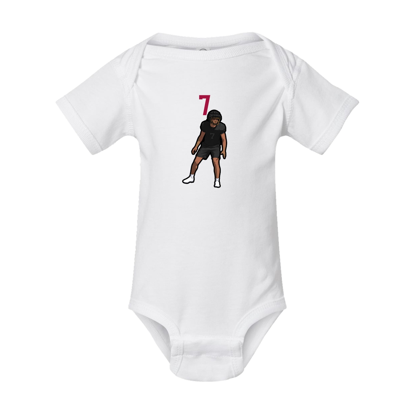 Baby Onesie — Number Top in White