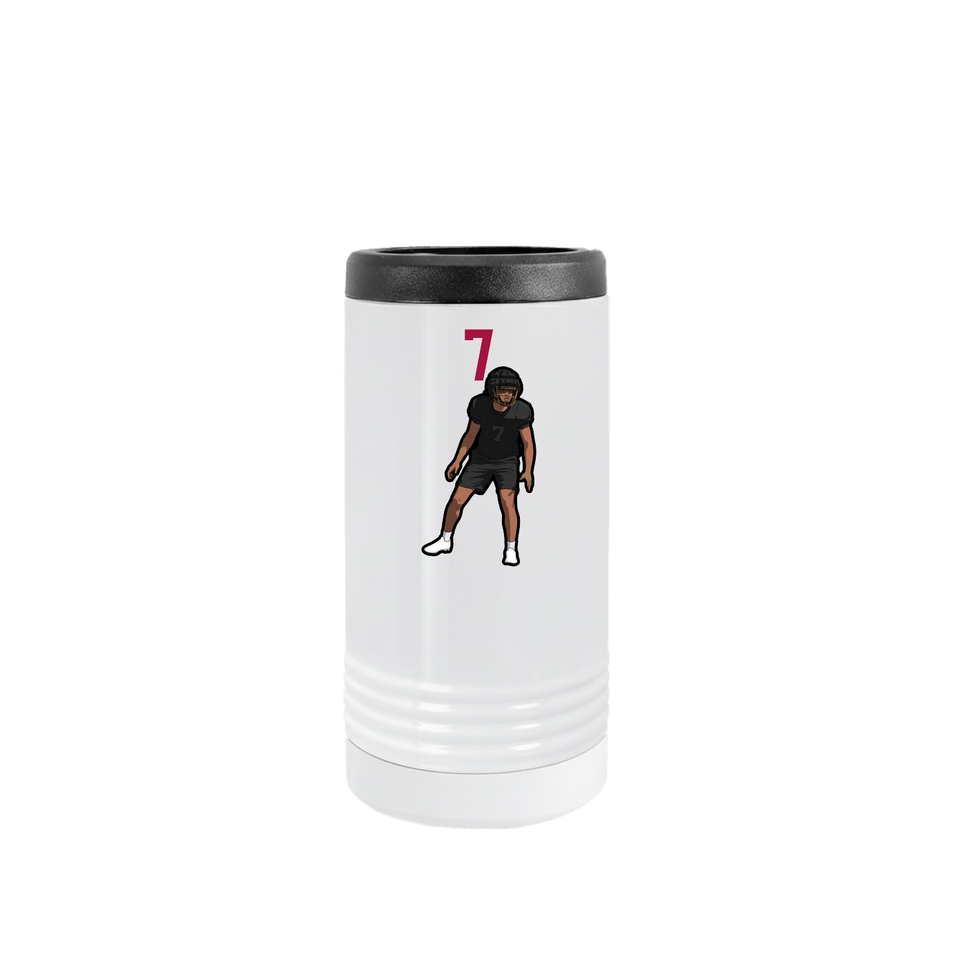 Slim Beverage Holder — Number Top in White