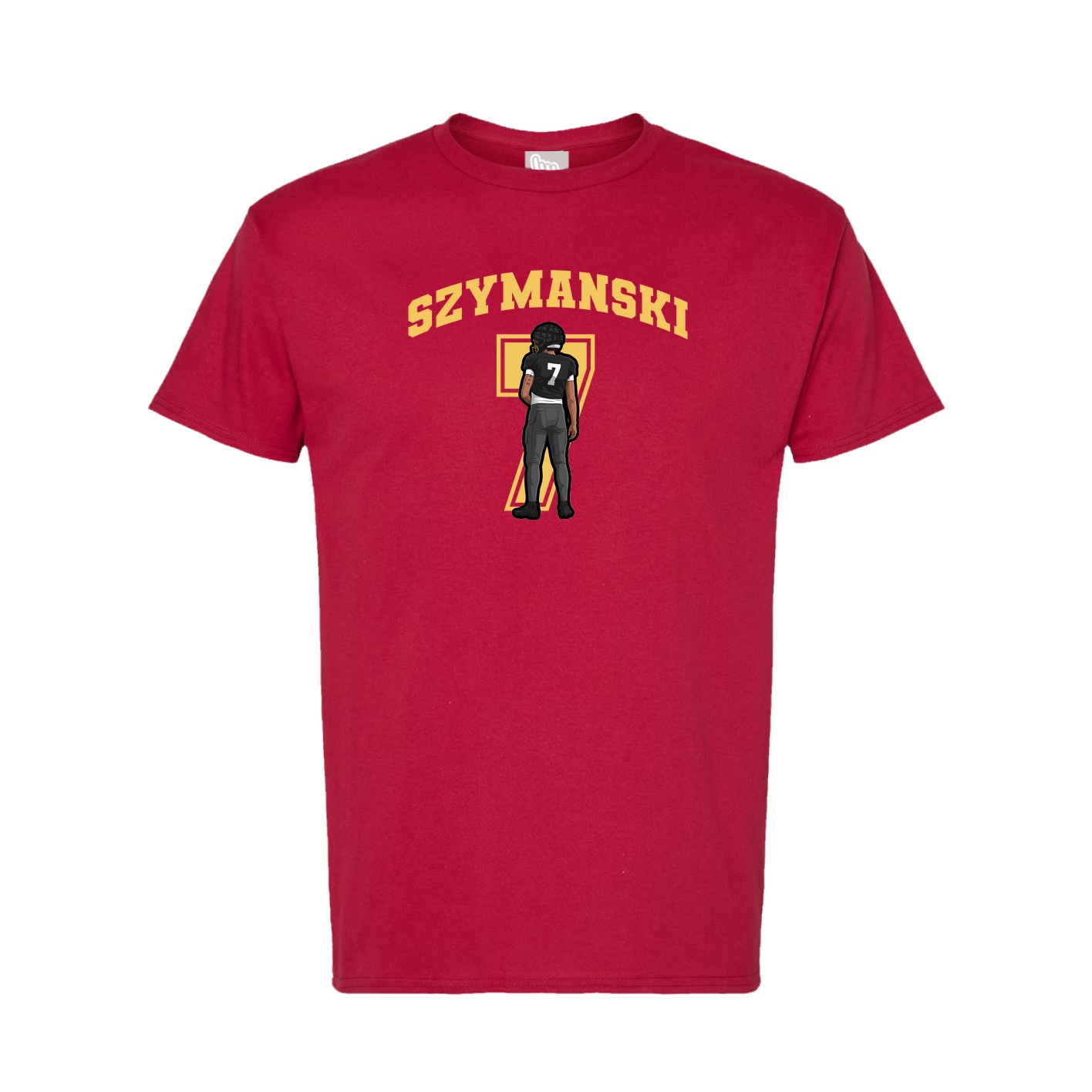Tee — Number in Crimson