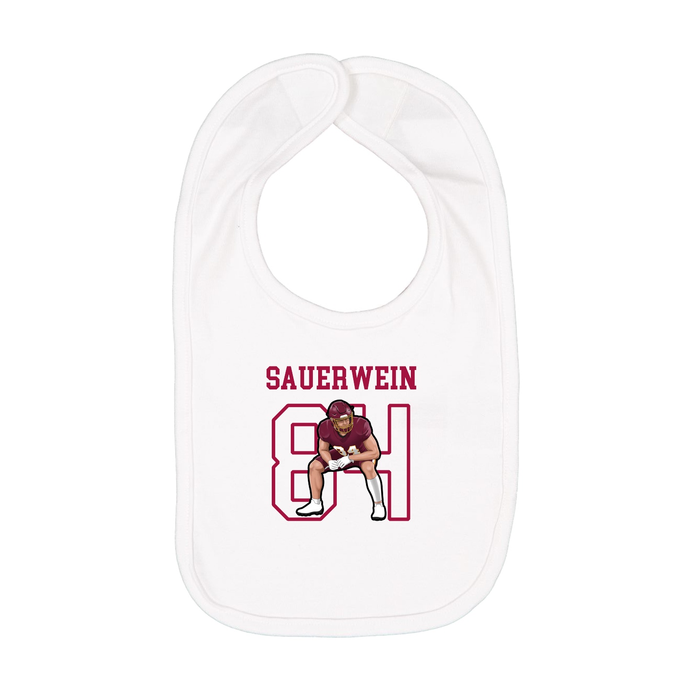Infant Bib — Shirsey in White