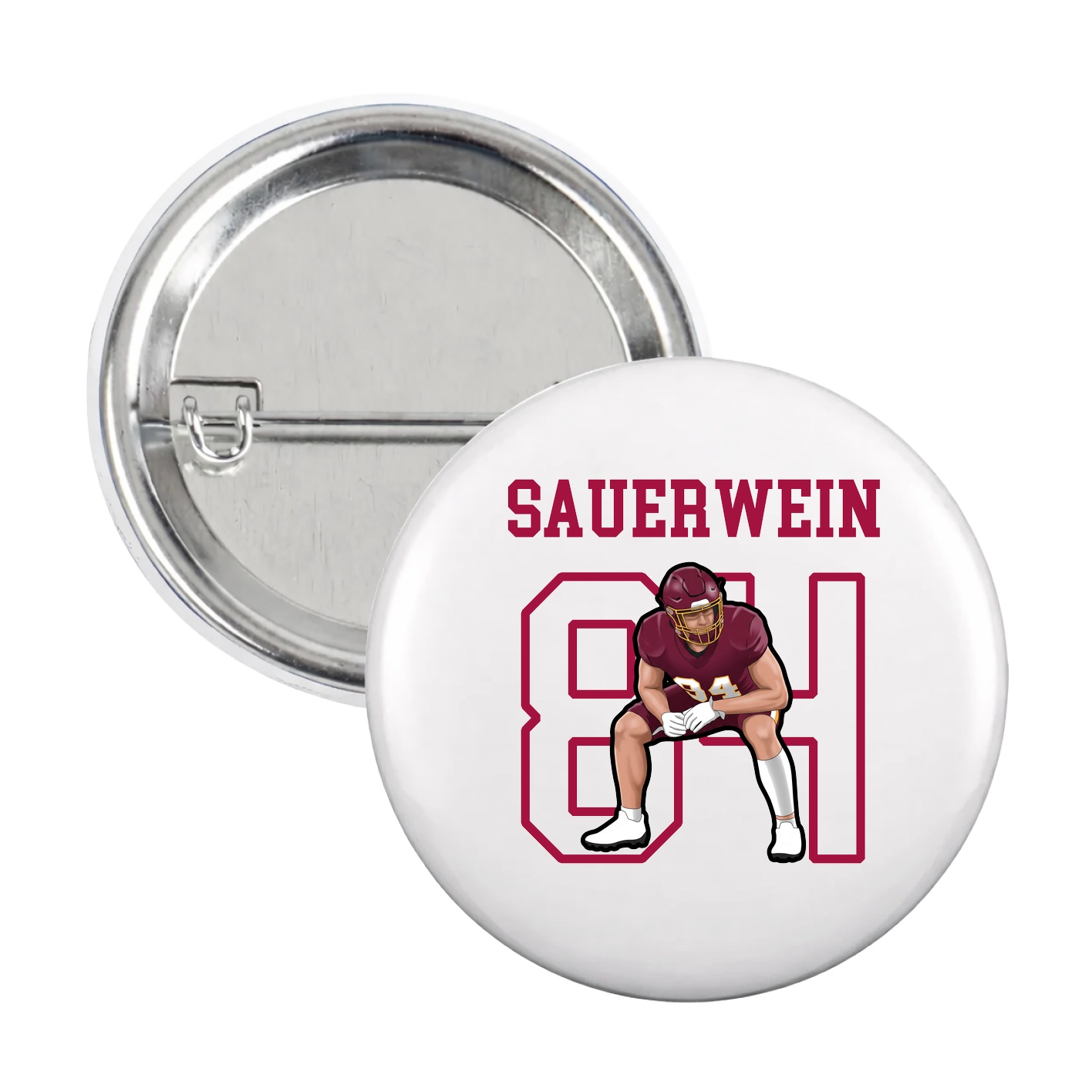 Game Day Button — Shirsey in White
