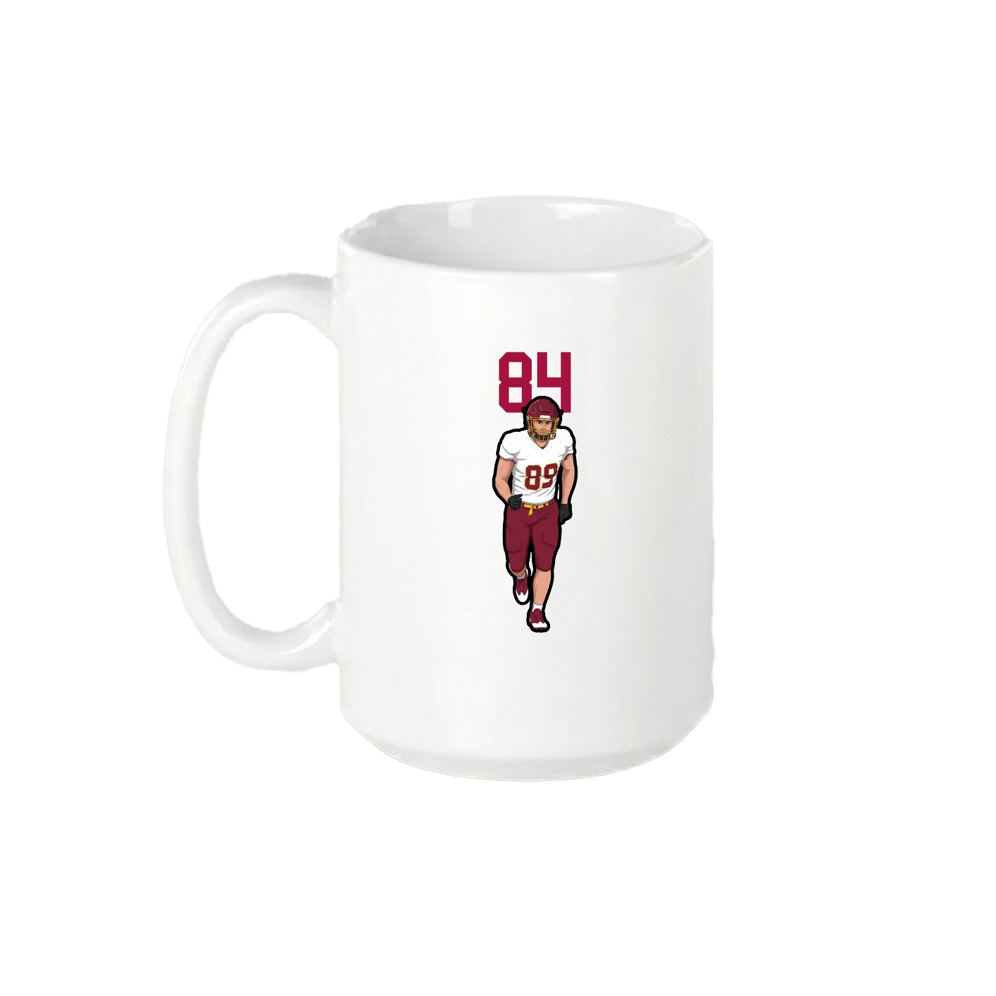 15oz Coffee Mug — Number Top in White