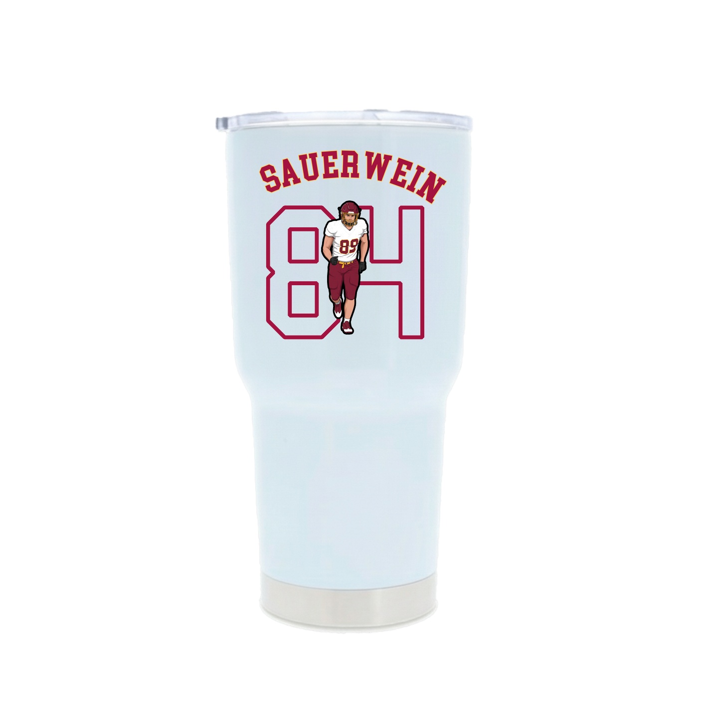 30oz Stainless Steel Tumbler — Shirsey Arch in White