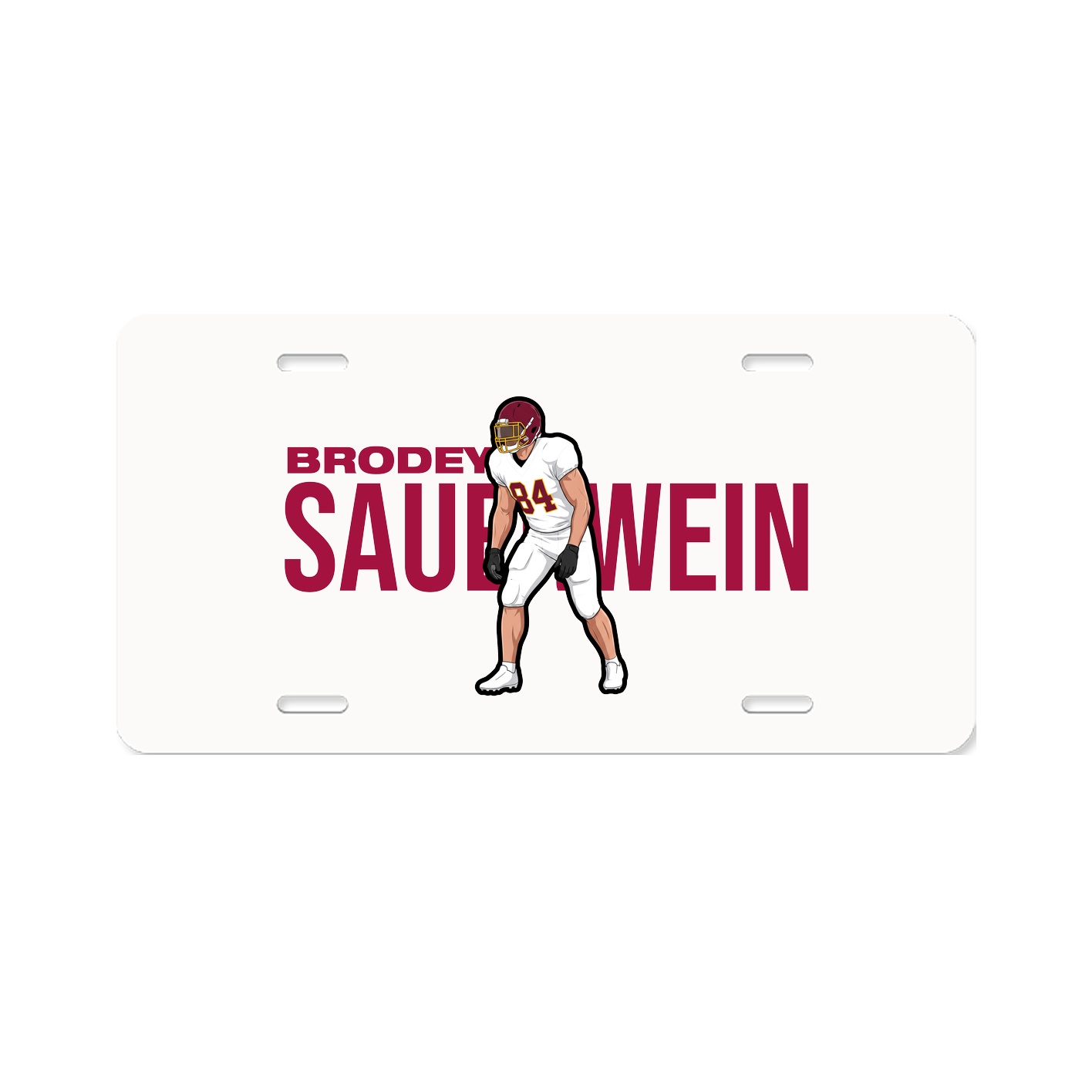 License Plate — Player Name in Classic