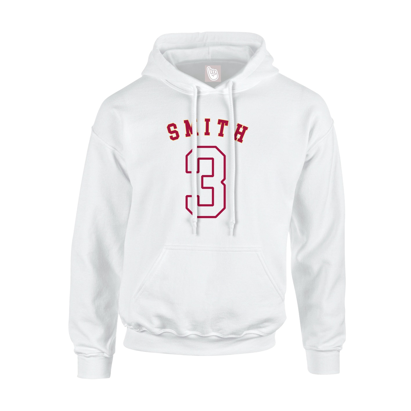 Youth Hoodie — Shirsey Arch in White