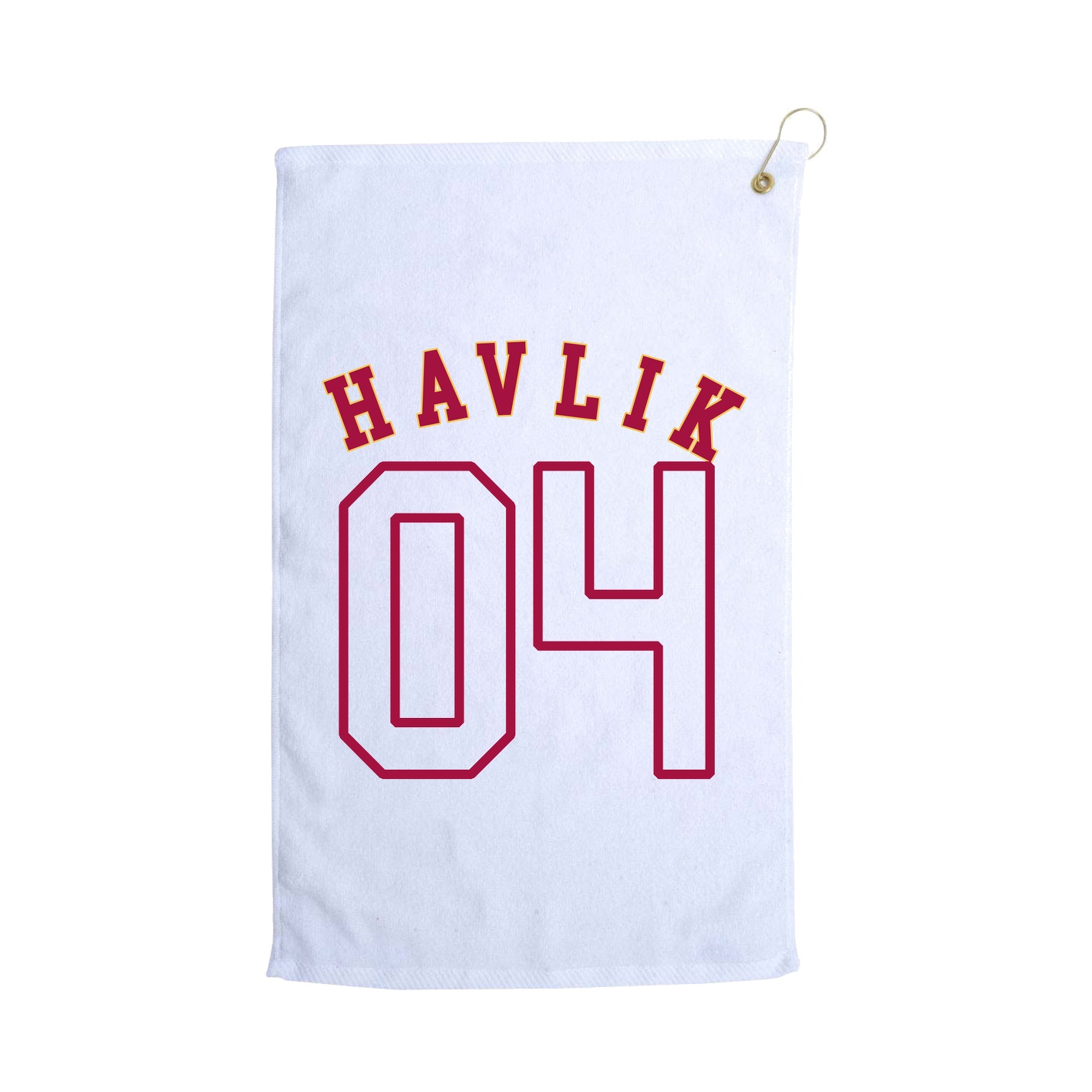 Golf Towel — Shirsey Arch in White