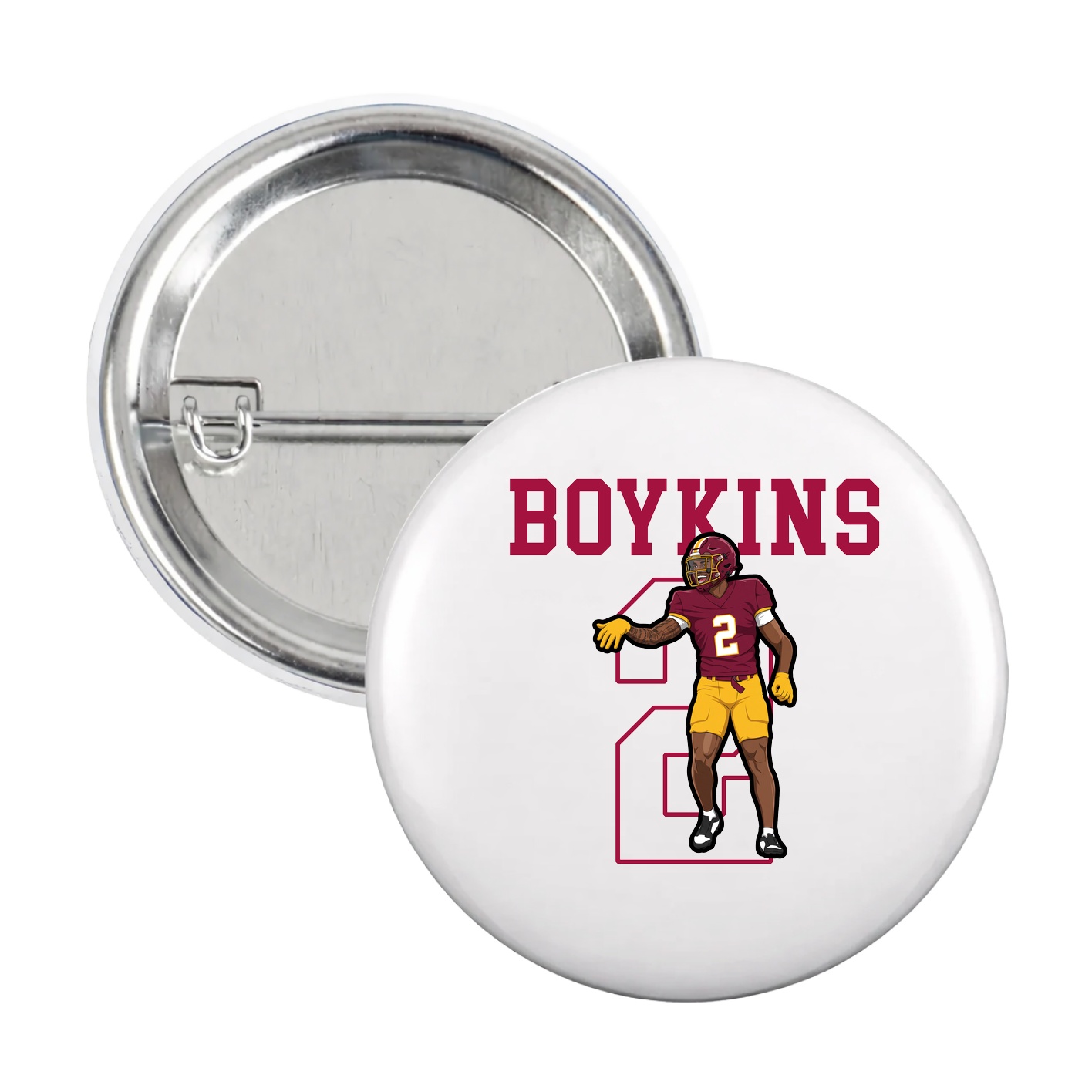 Game Day Button — Shirsey in White