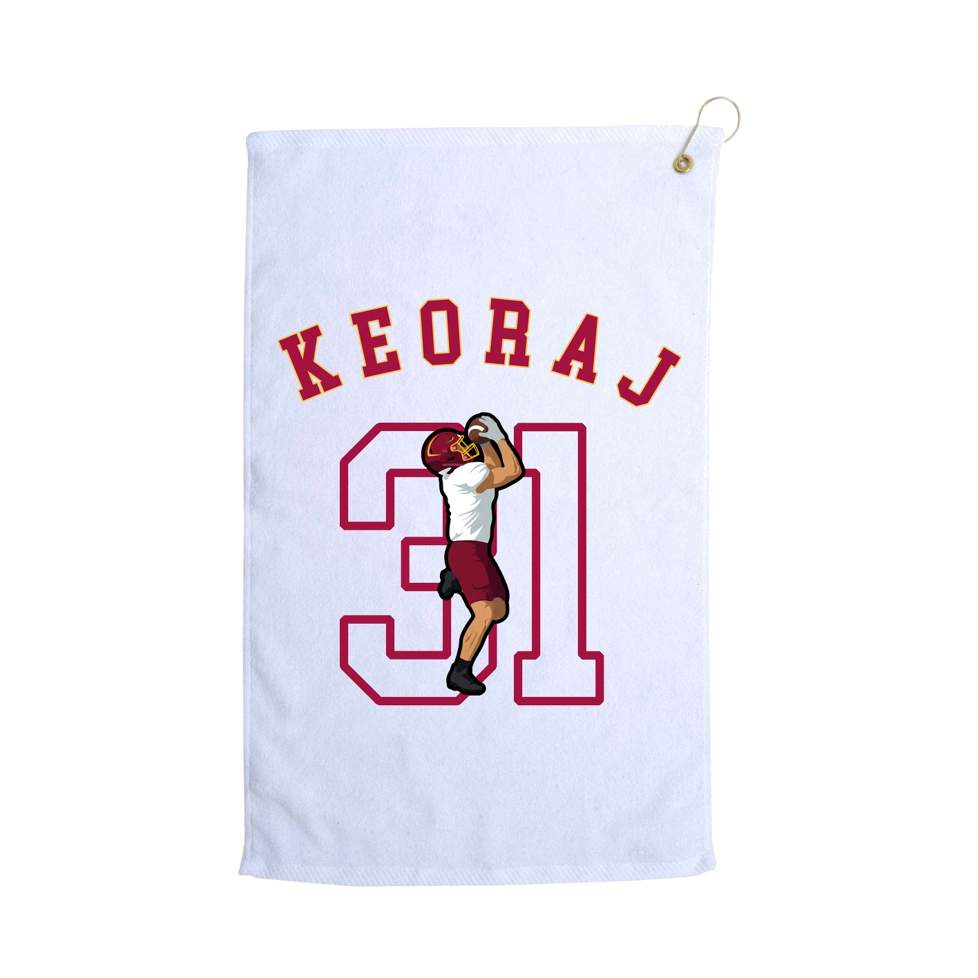 Golf Towel — Shirsey Arch in White