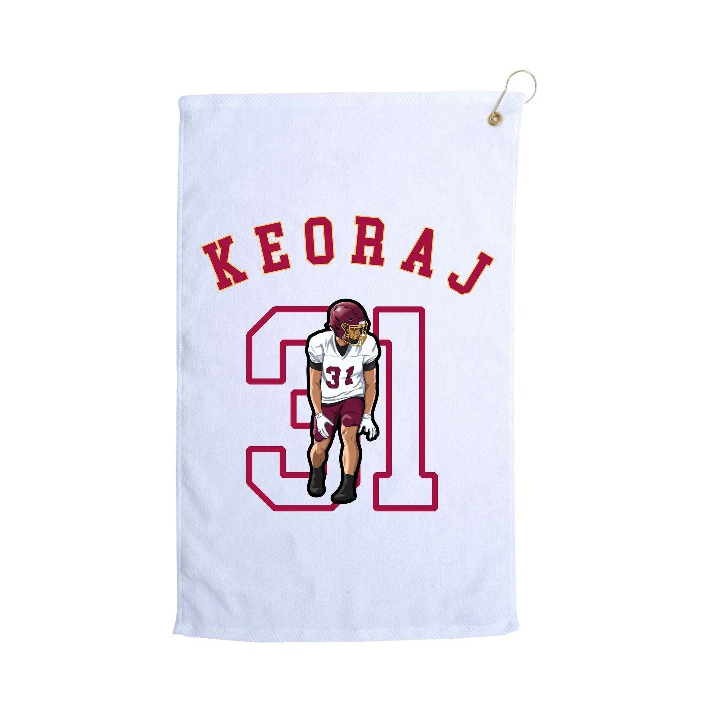 Golf Towel — Shirsey Arch in White
