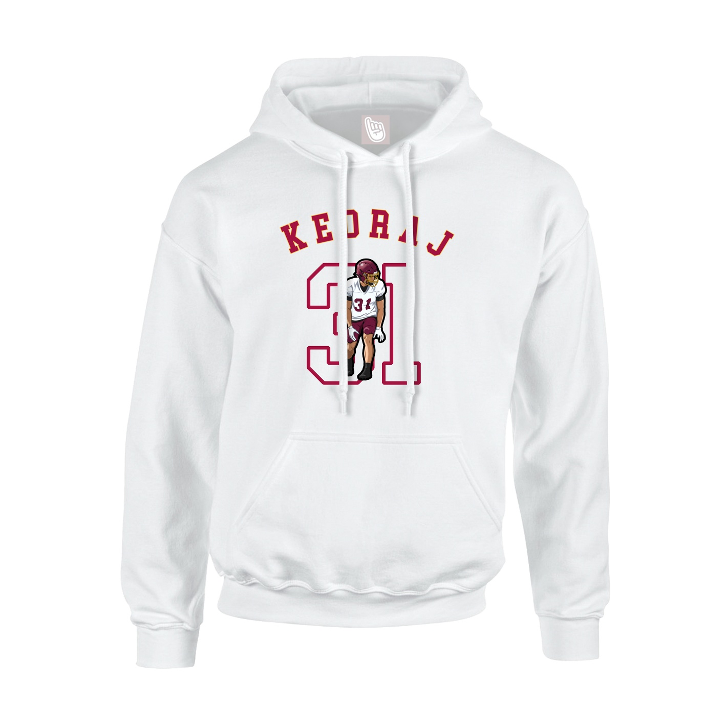 Hoodie — Shirsey Arch in White