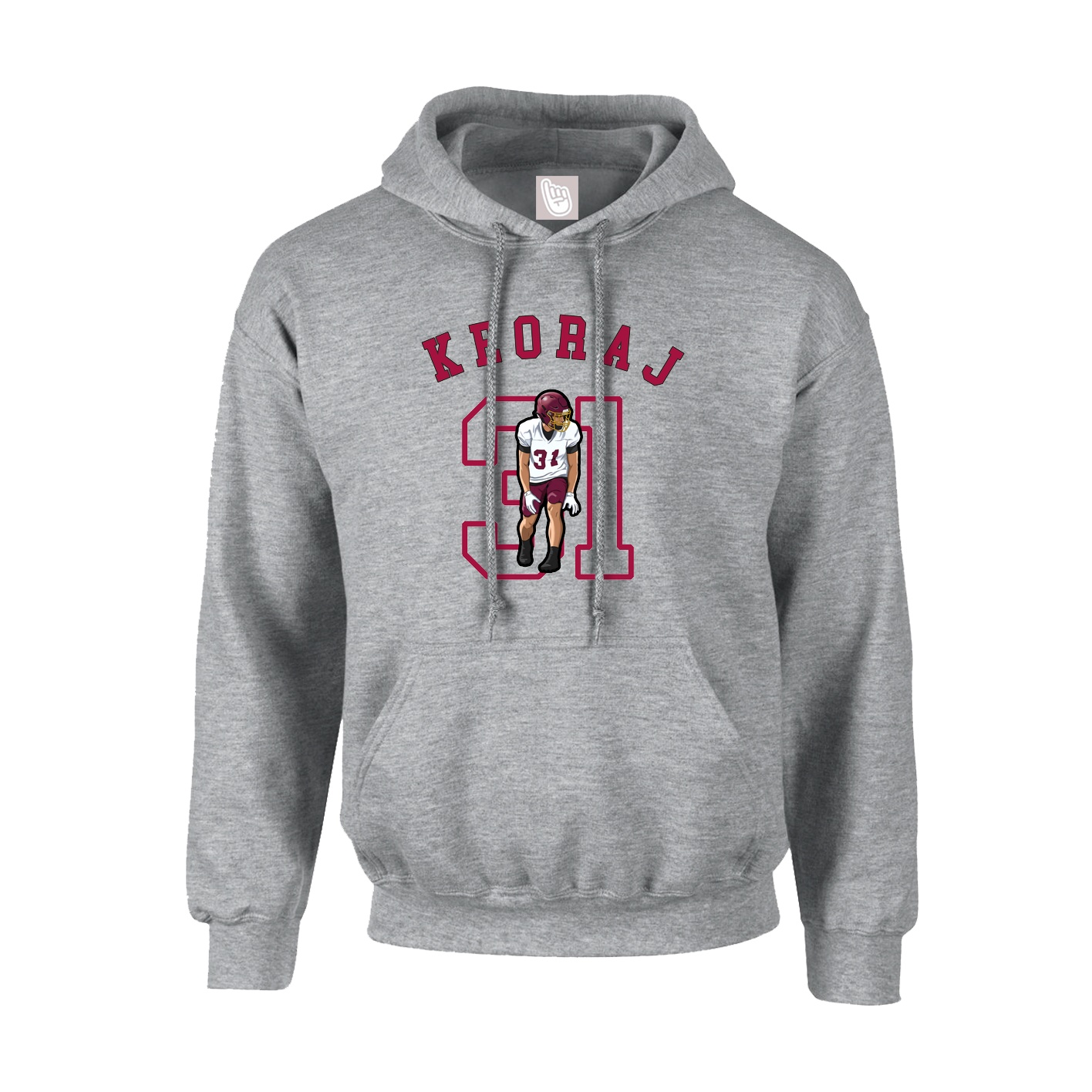 Youth Hoodie — Shirsey Arch in Grey