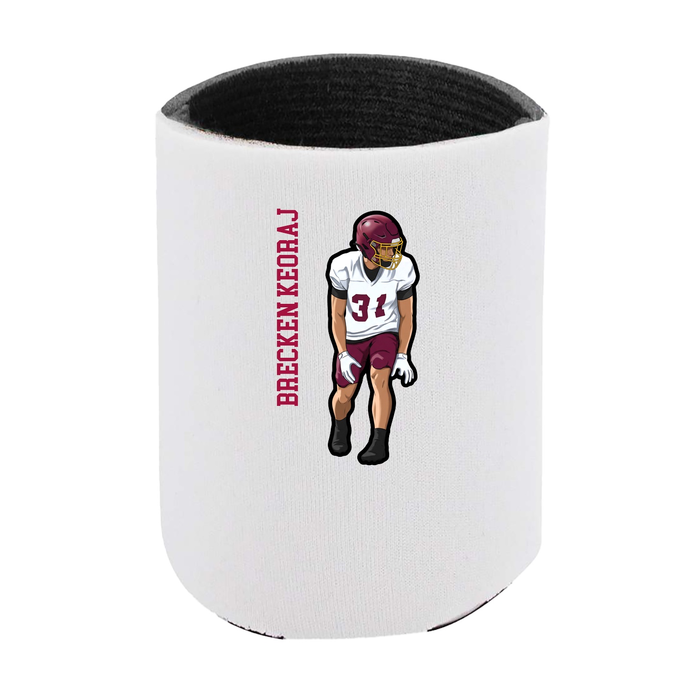 Can Holder — Name Vertical in White