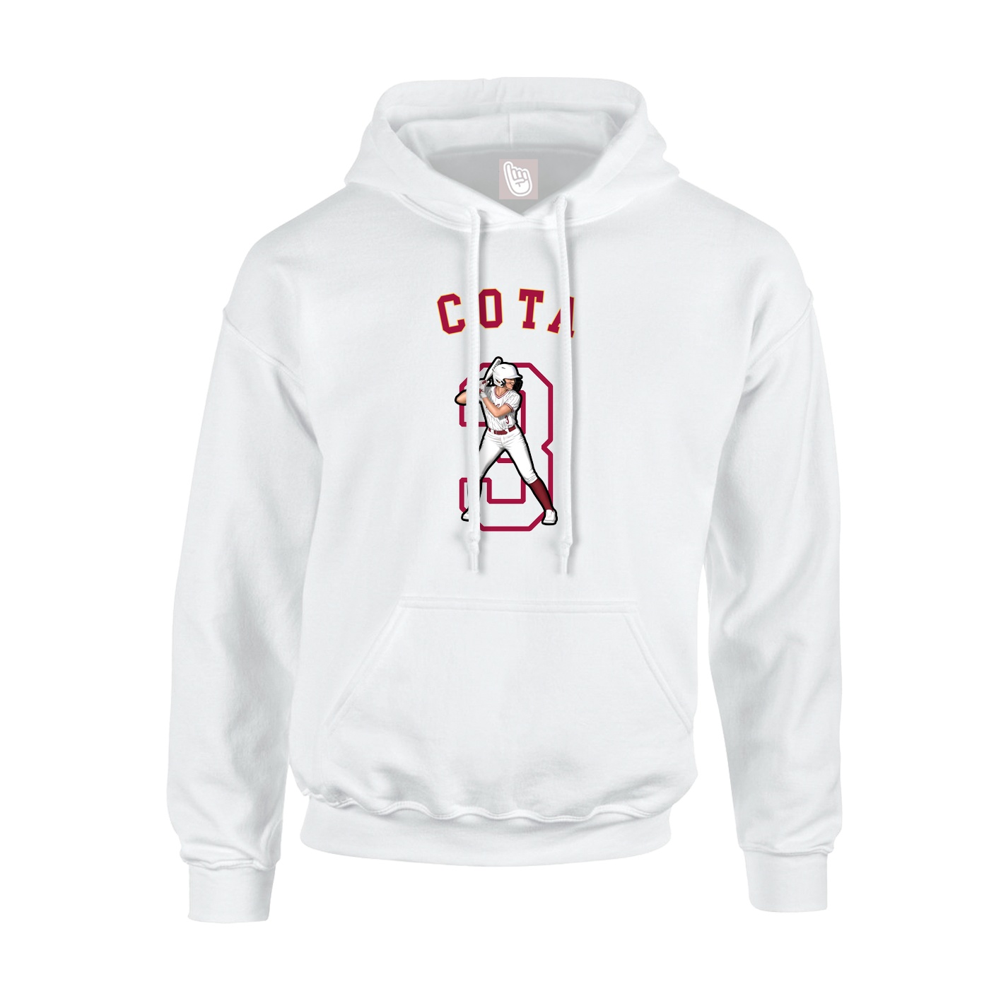 Hoodie — Shirsey Arch in White
