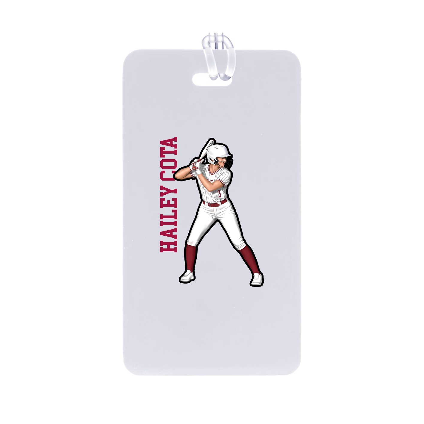 Bag Tag — Name Vertical in Classic