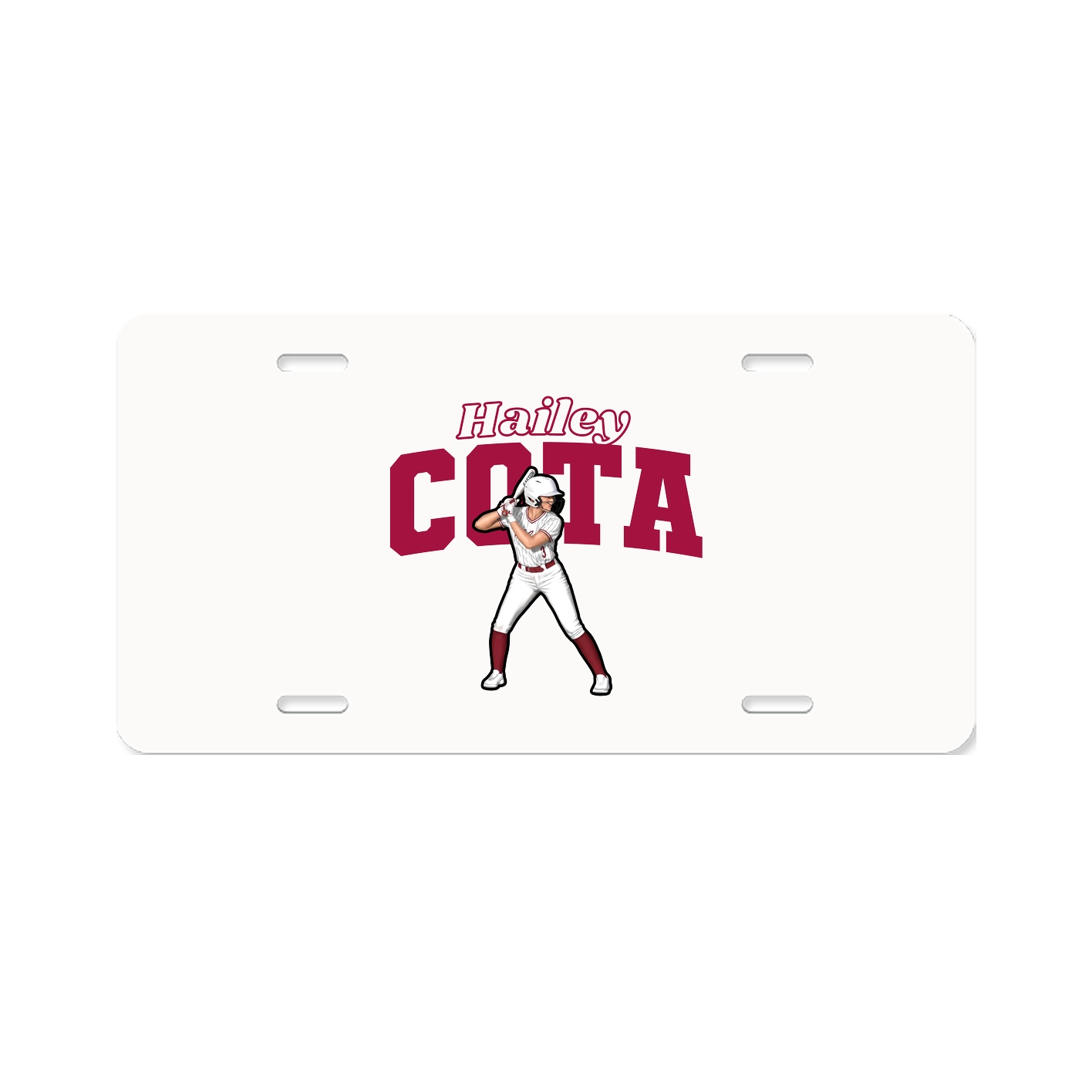 License Plate — Name Arch in Classic