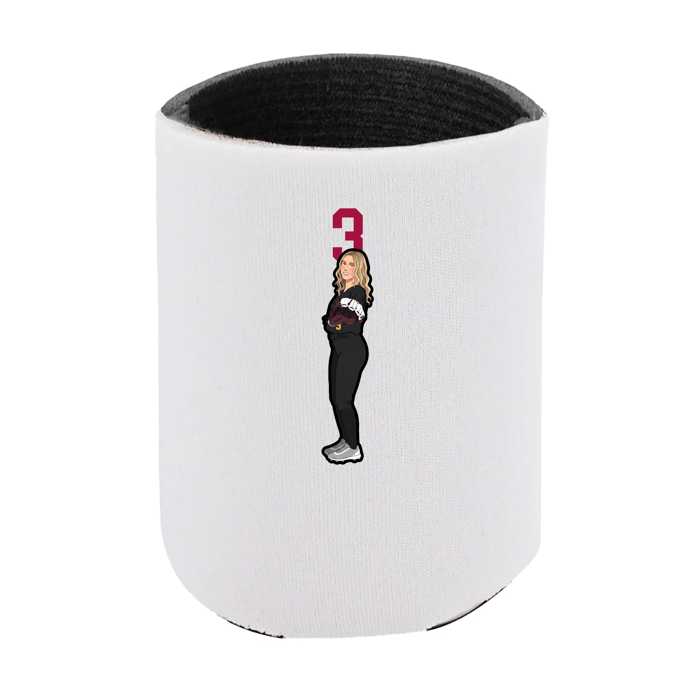 Can Holder — Number Top in White