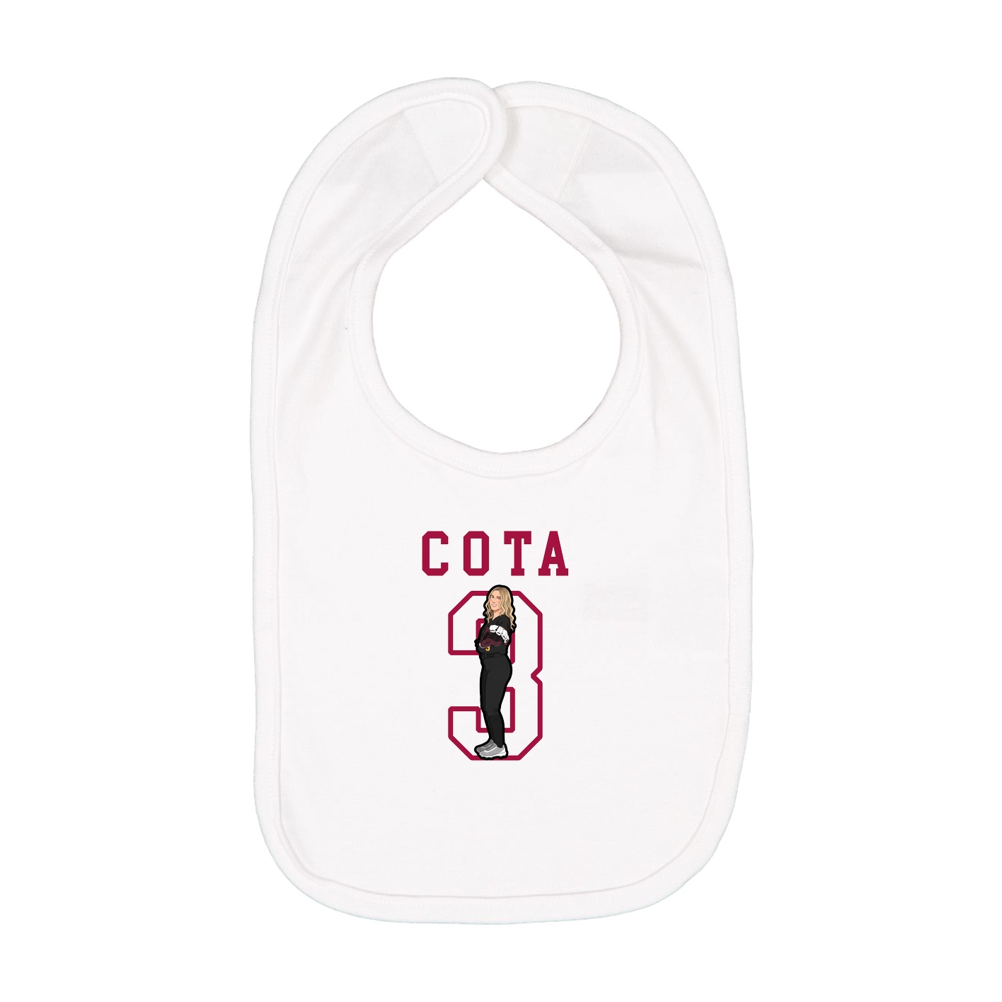 Infant Bib — Shirsey in White