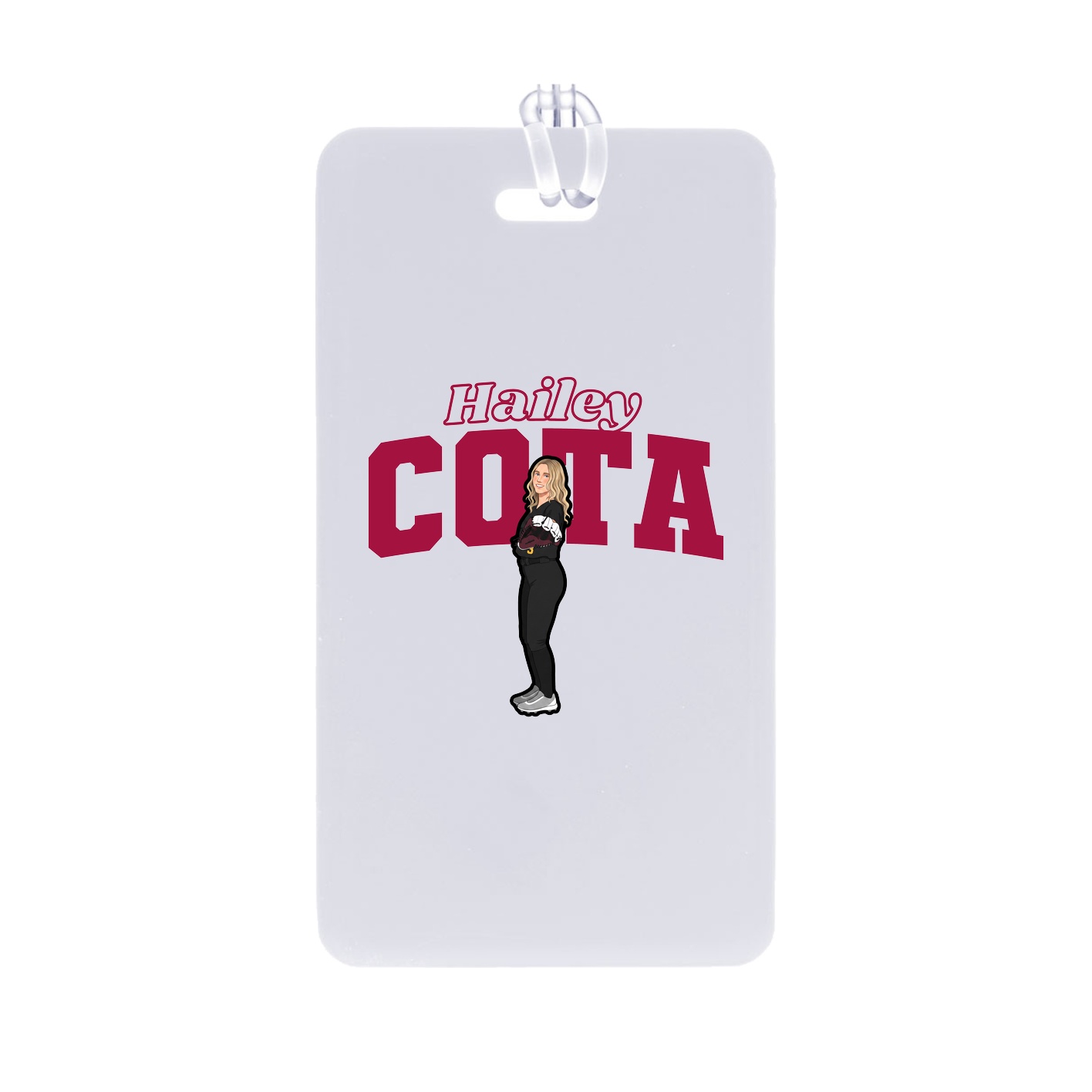 Bag Tag — Name Arch in Classic