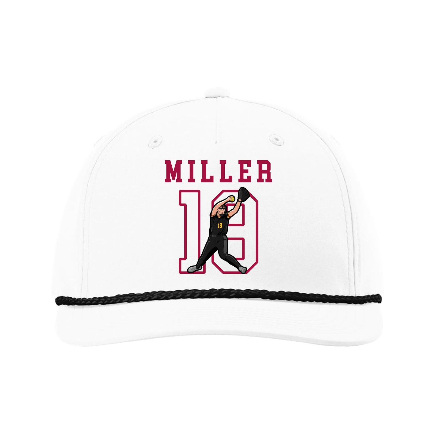 Five-Panel Classic Rope Cap — Shirsey in White