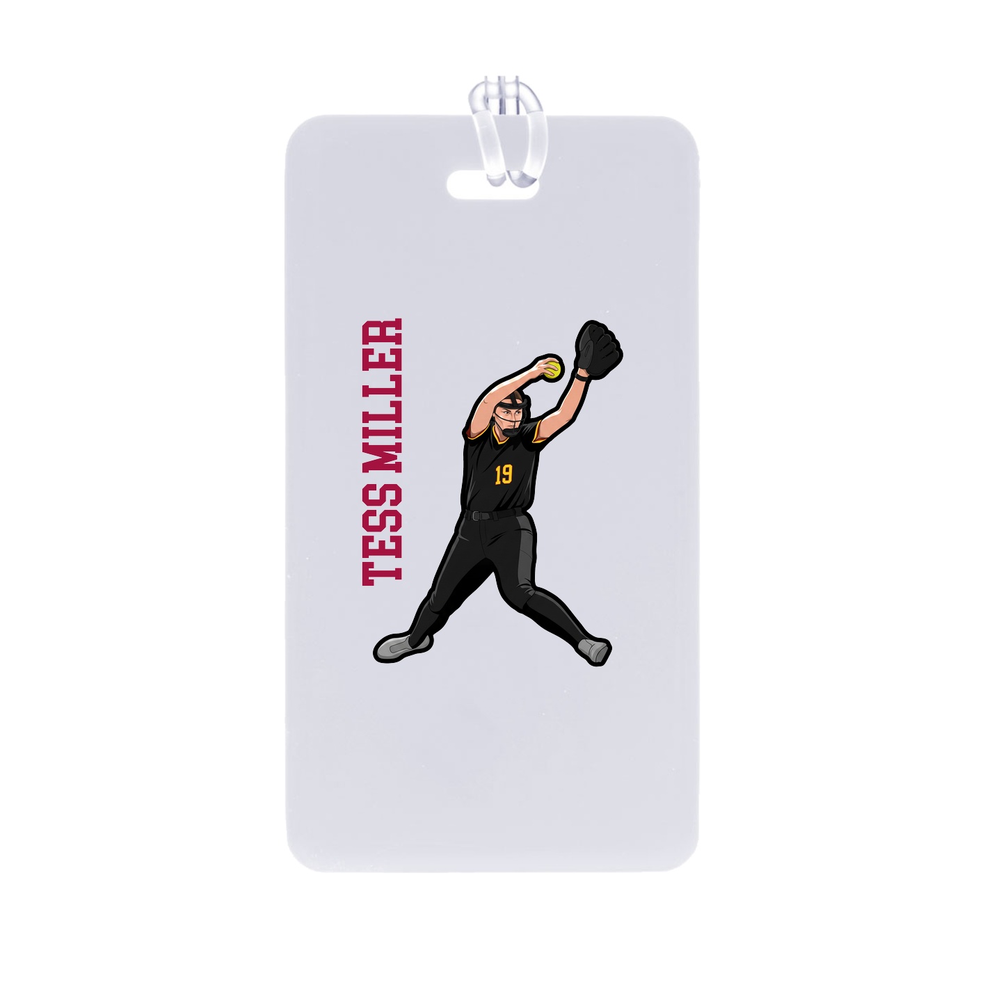 Bag Tag — Name Vertical in Classic