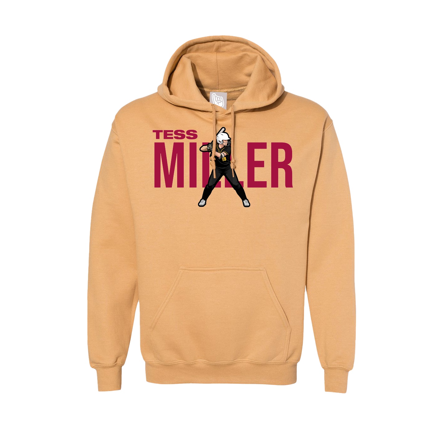 Hoodie — Player Name in Vegas Gold