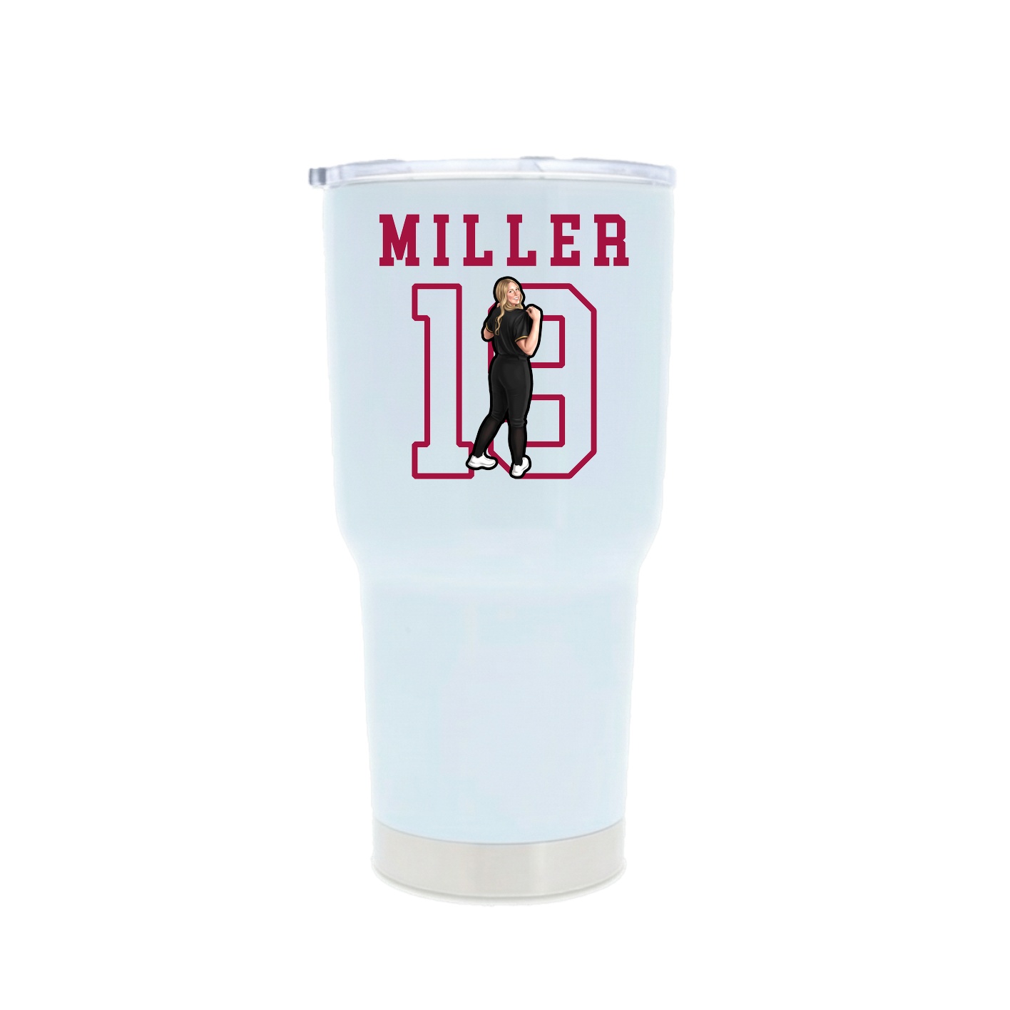 30oz Stainless Steel Tumbler — Shirsey in White