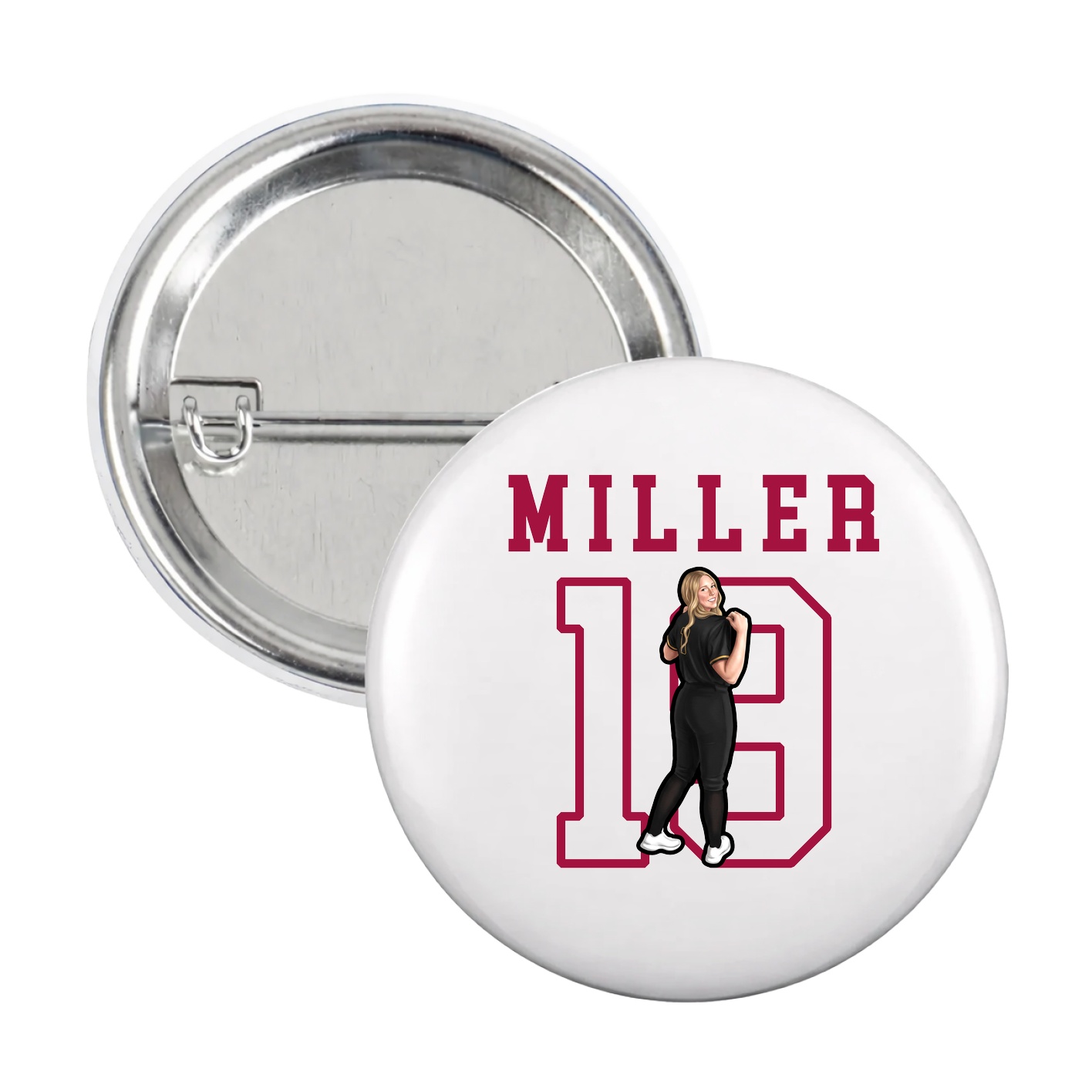 Game Day Button — Shirsey in White