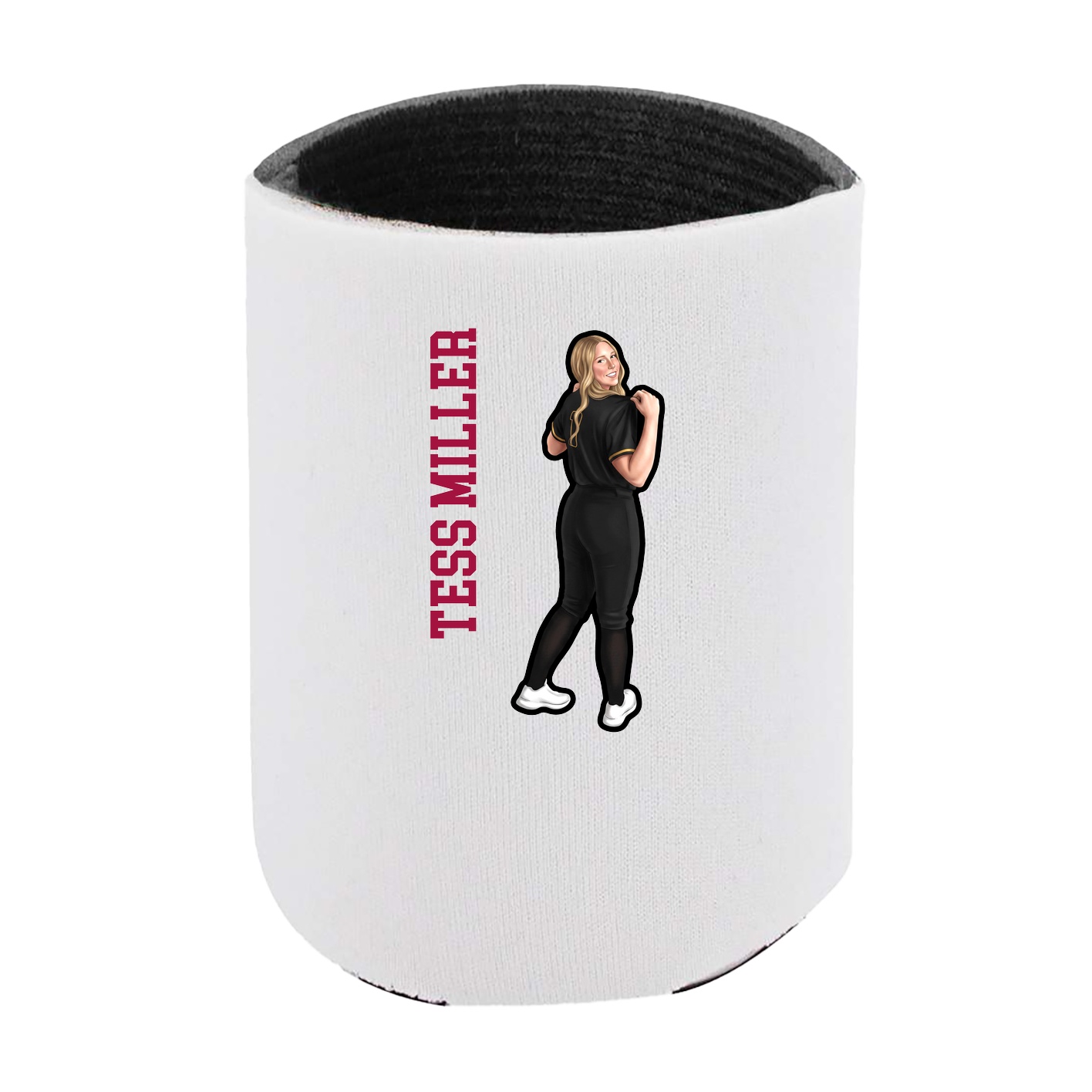 Can Holder — Name Vertical in White