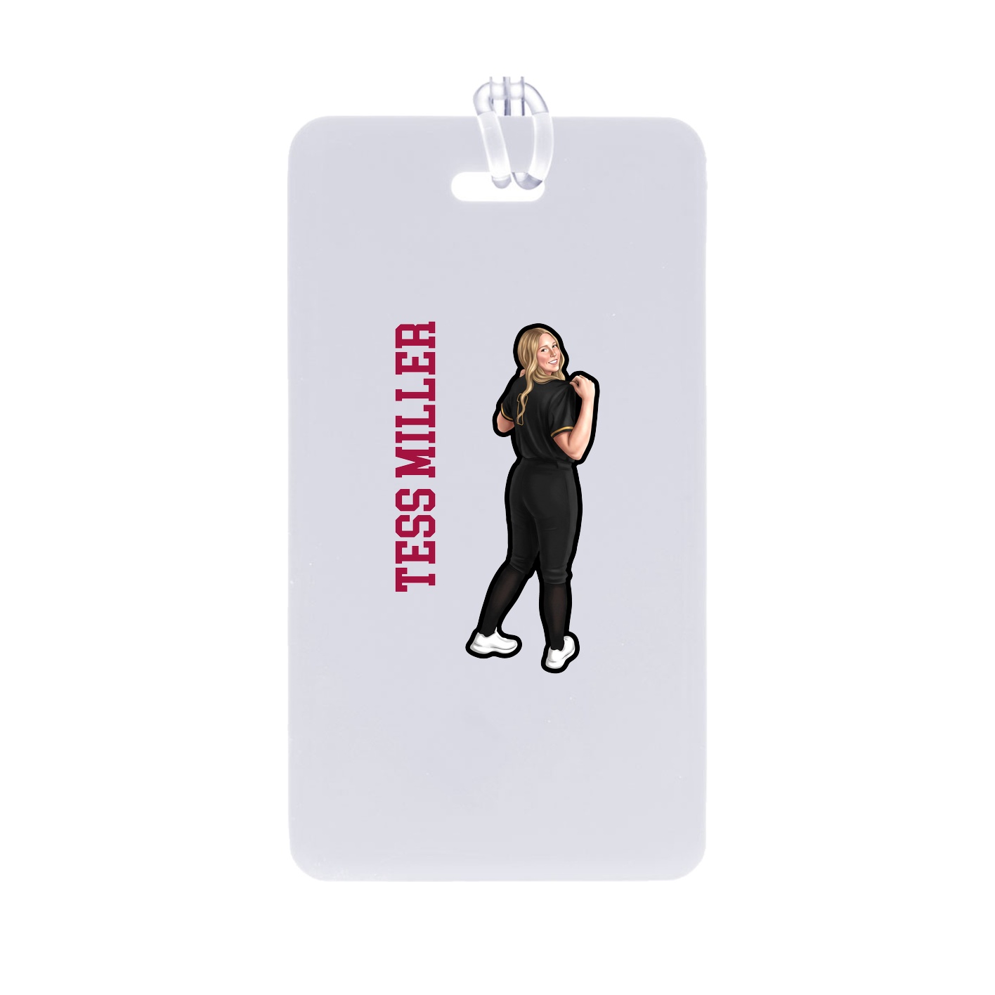 Bag Tag — Name Vertical in Classic