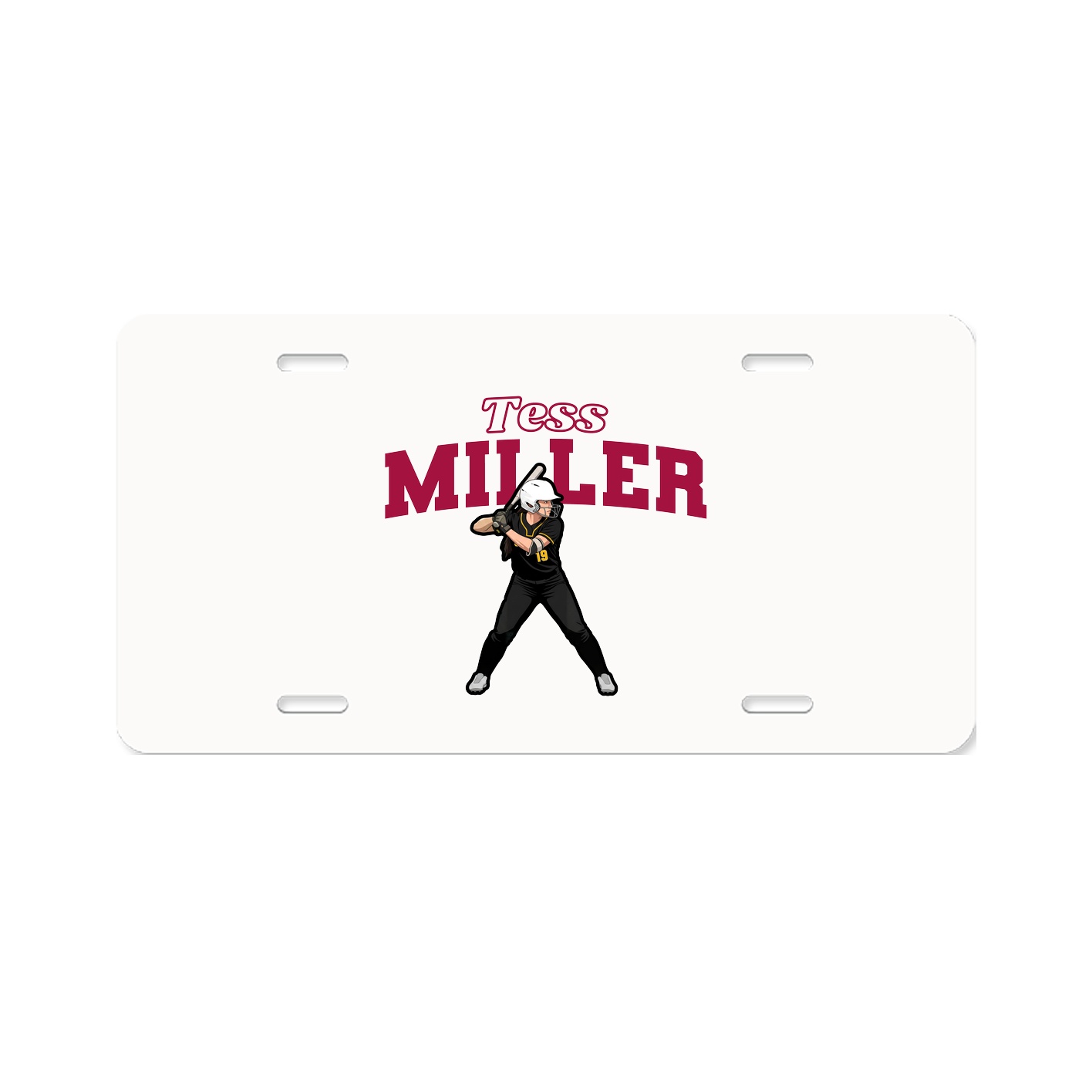 License Plate — Name Arch in Classic