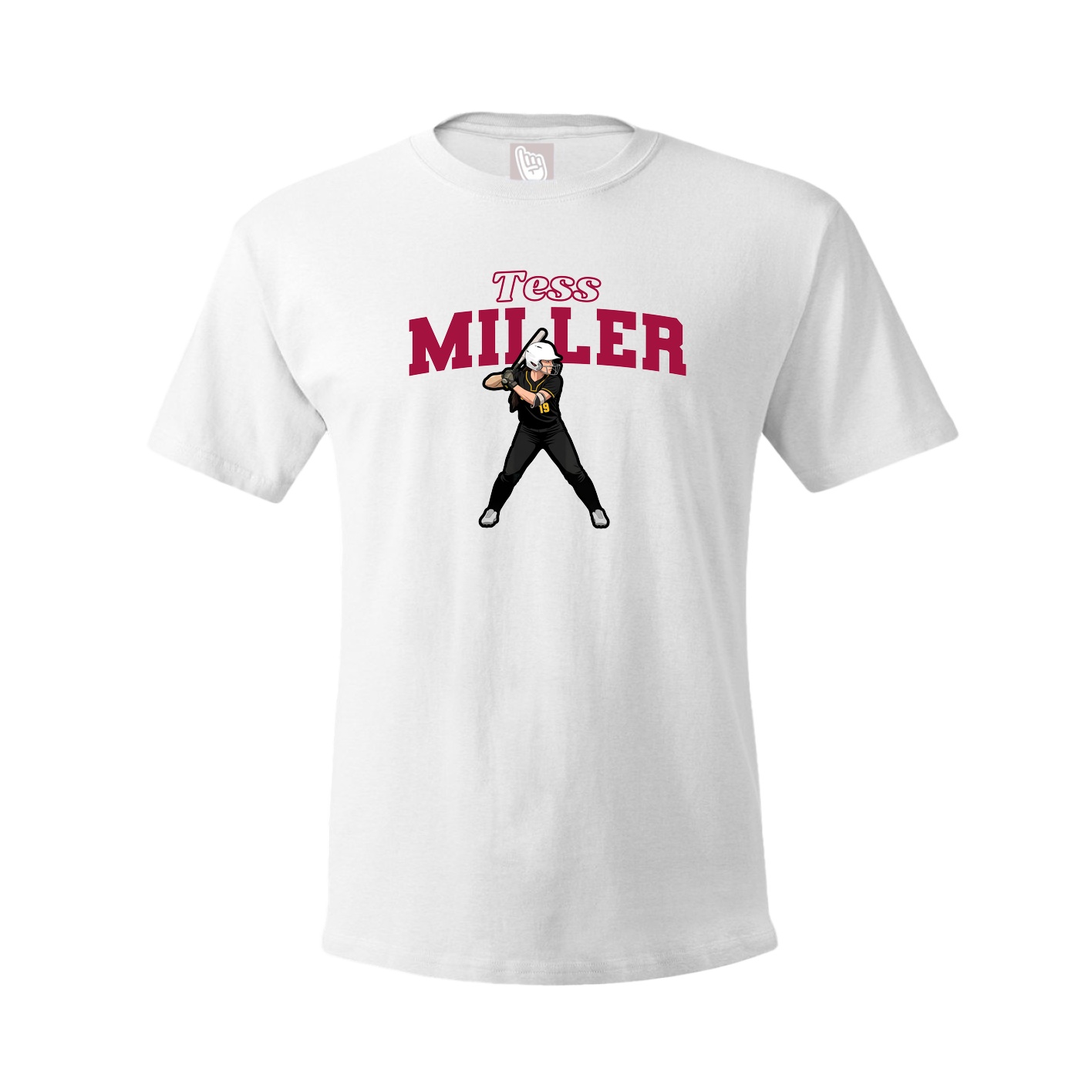 Tee — Name Arch in White