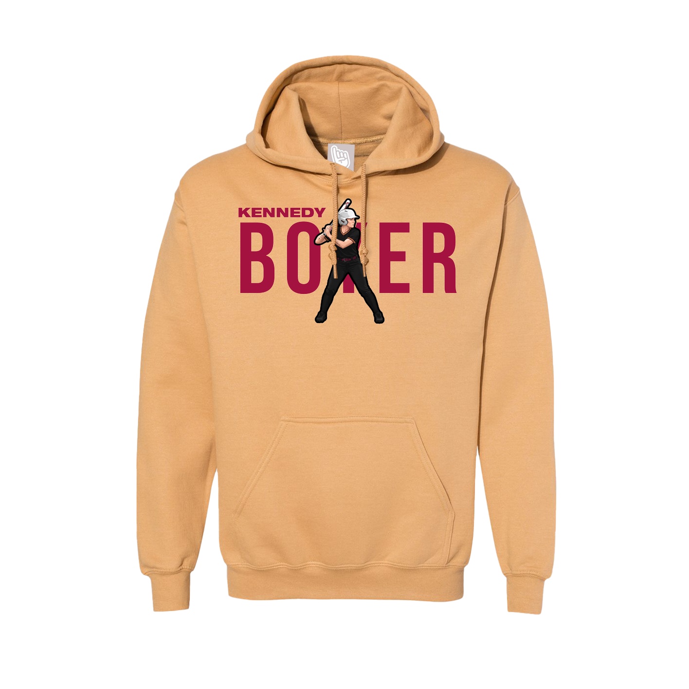 Hoodie — Player Name in Vegas Gold