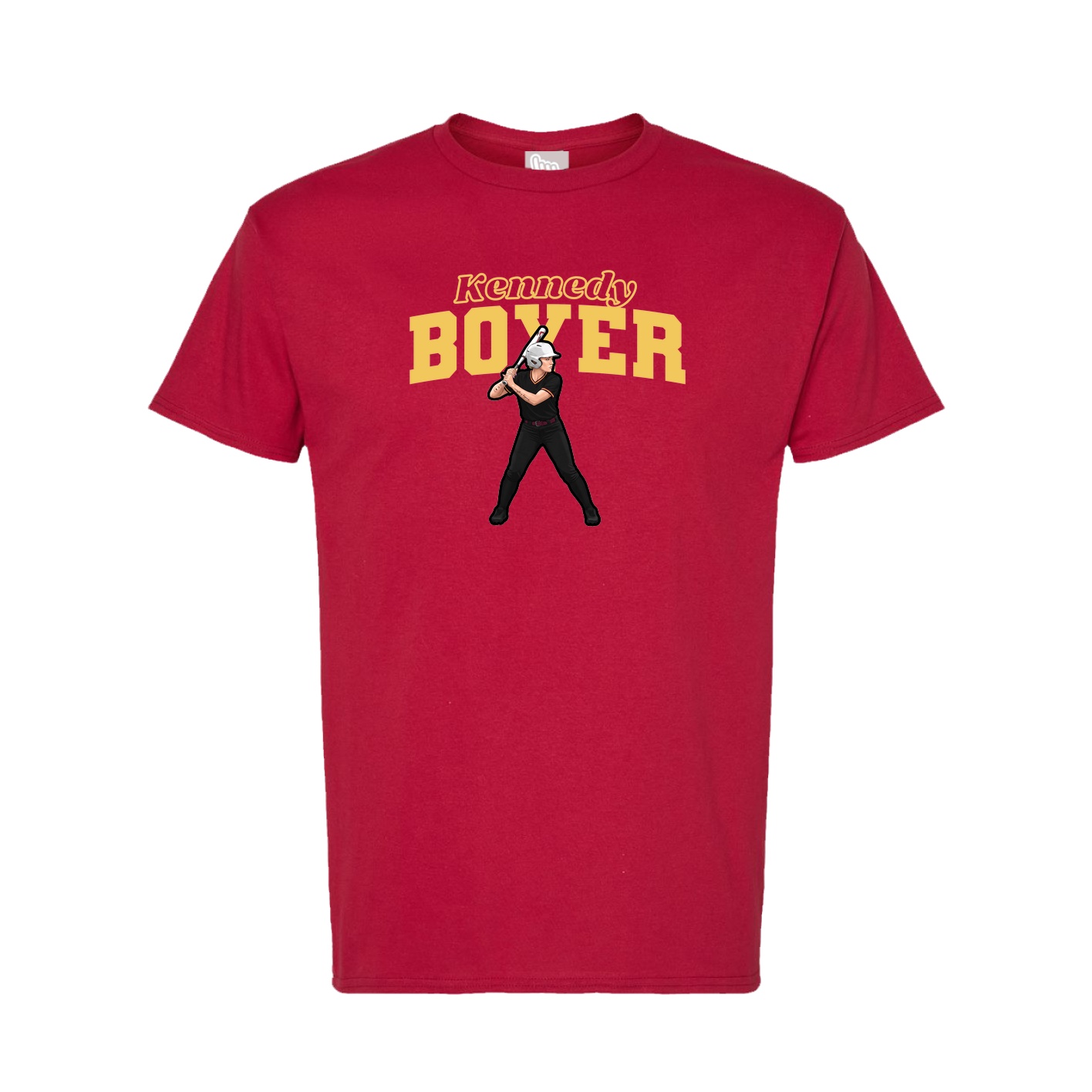 Tee — Name Arch in Crimson