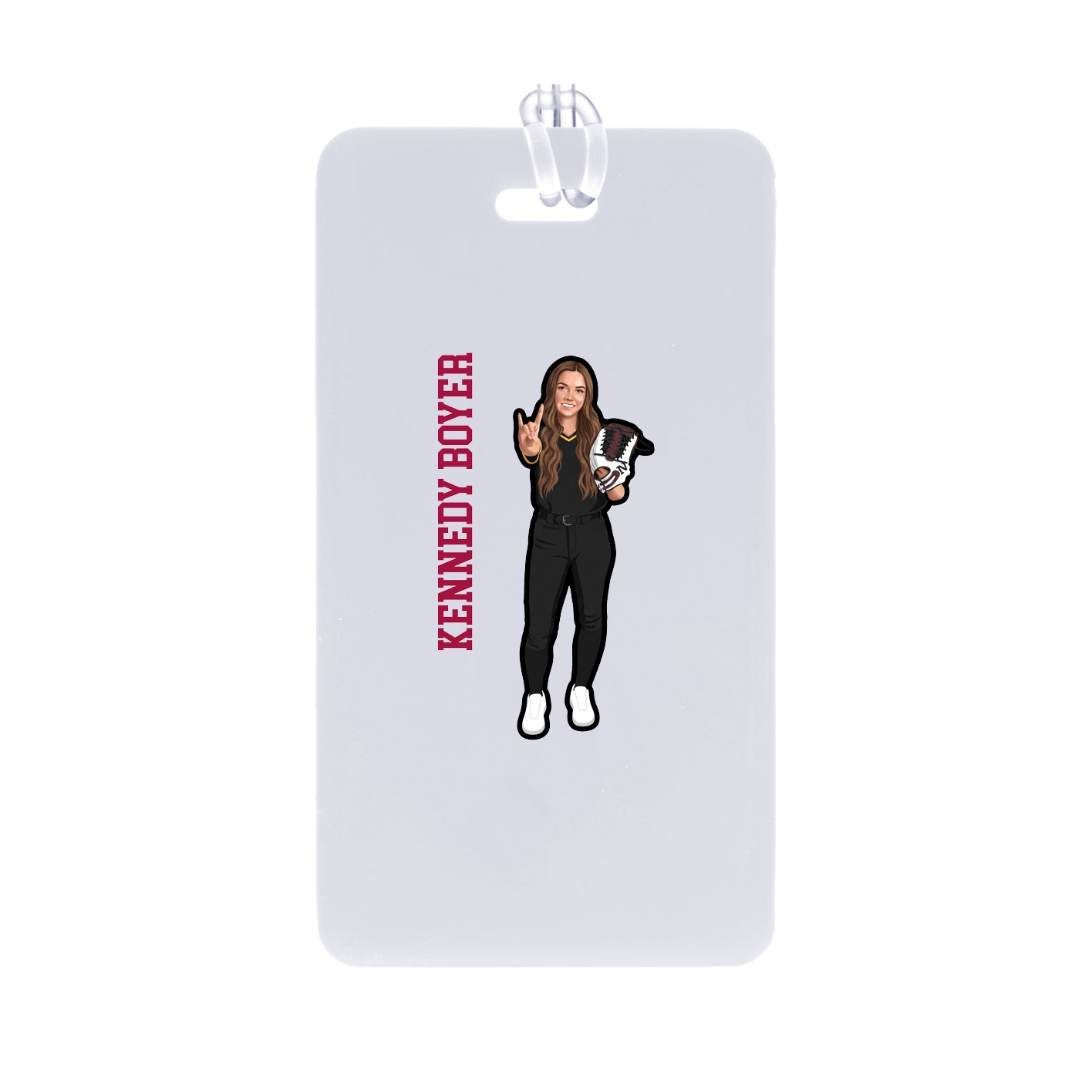 Bag Tag — Name Vertical in Classic