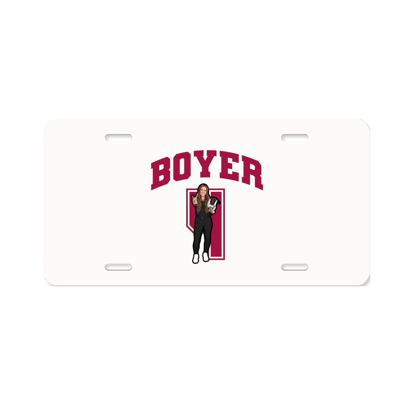 License Plate — Number in Classic