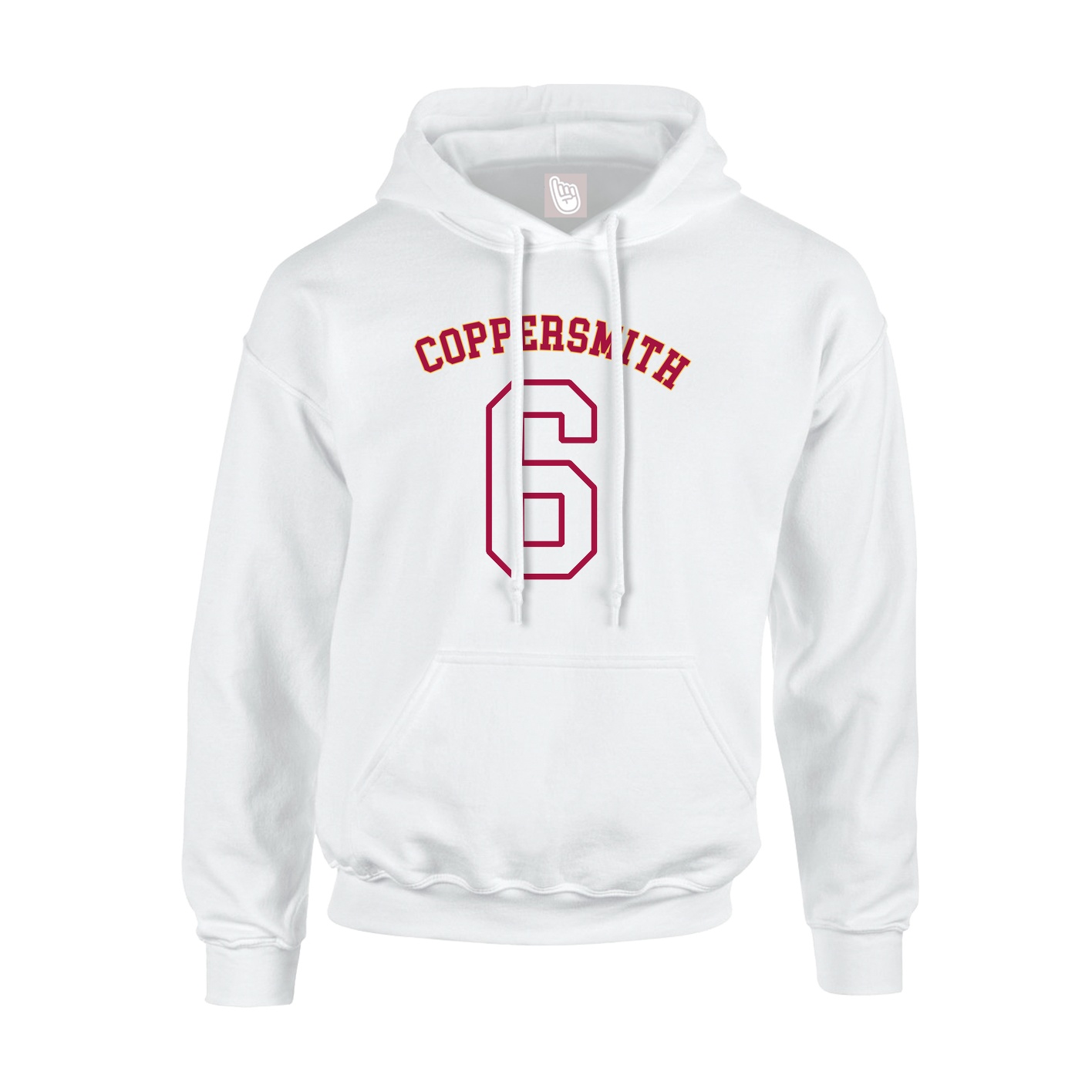 Youth Hoodie — Shirsey Arch in White