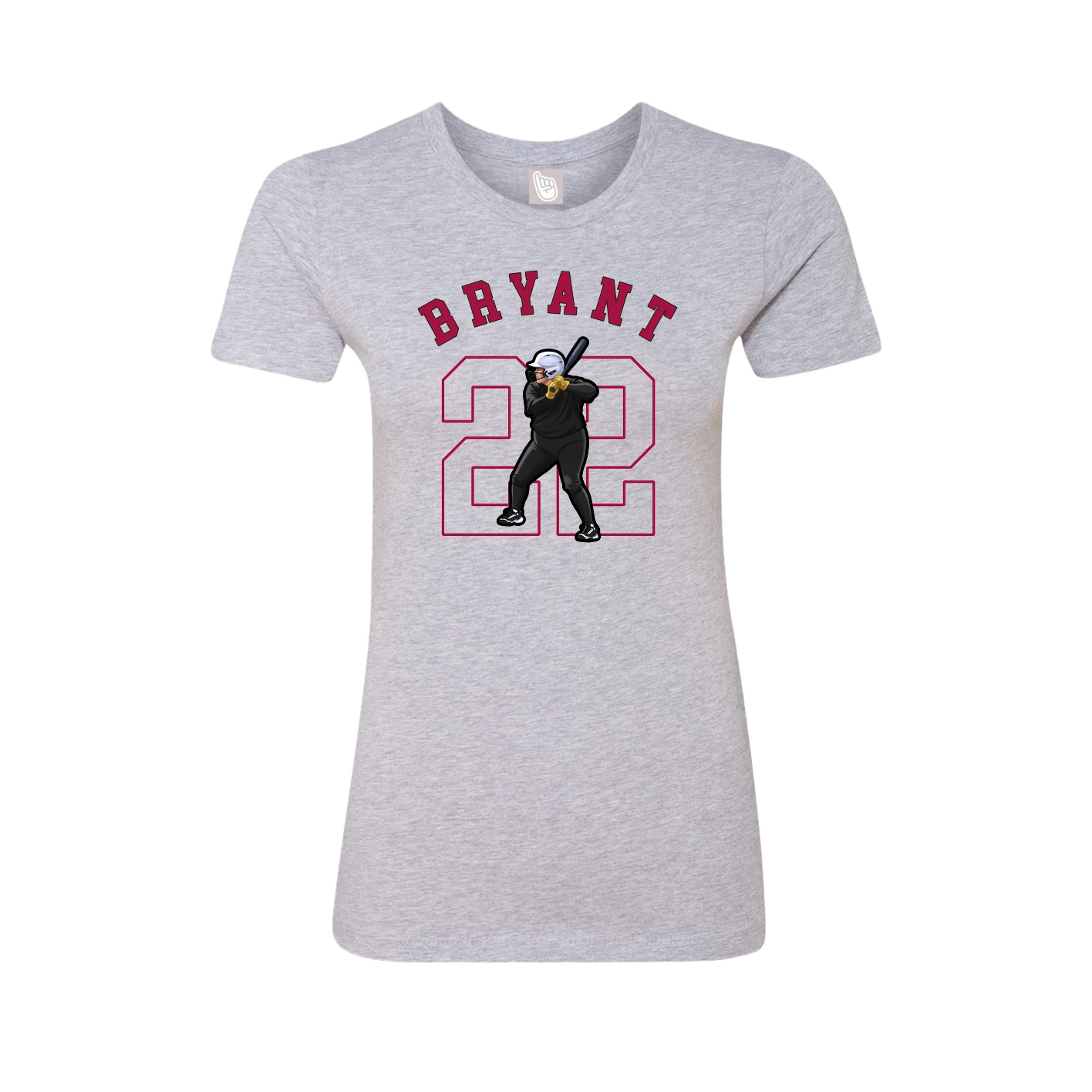 Fitted Women's Tee — Shirsey Arch in Grey